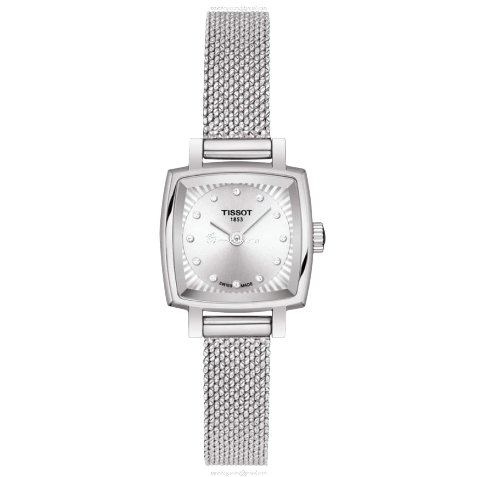 Tissot T-Trend Ladies Watch - Silver Dial with Diamonds - 20mm Stainless Steel
