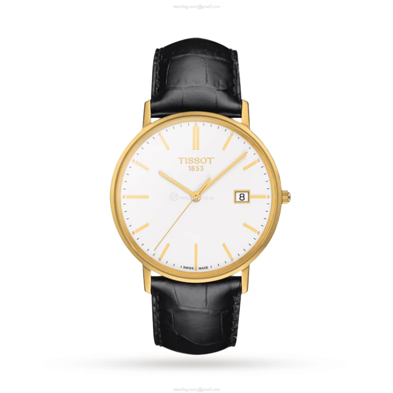 Tissot T-Gold 18ct Yellow Gold Quartz Watch - 38mm White Dial | Unisex