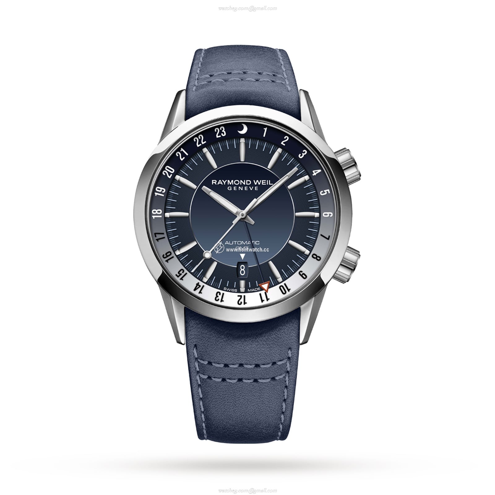 Raymond Weil Freelancer Automatic Blue Dial - 40.5mm Stainless Steel Watch