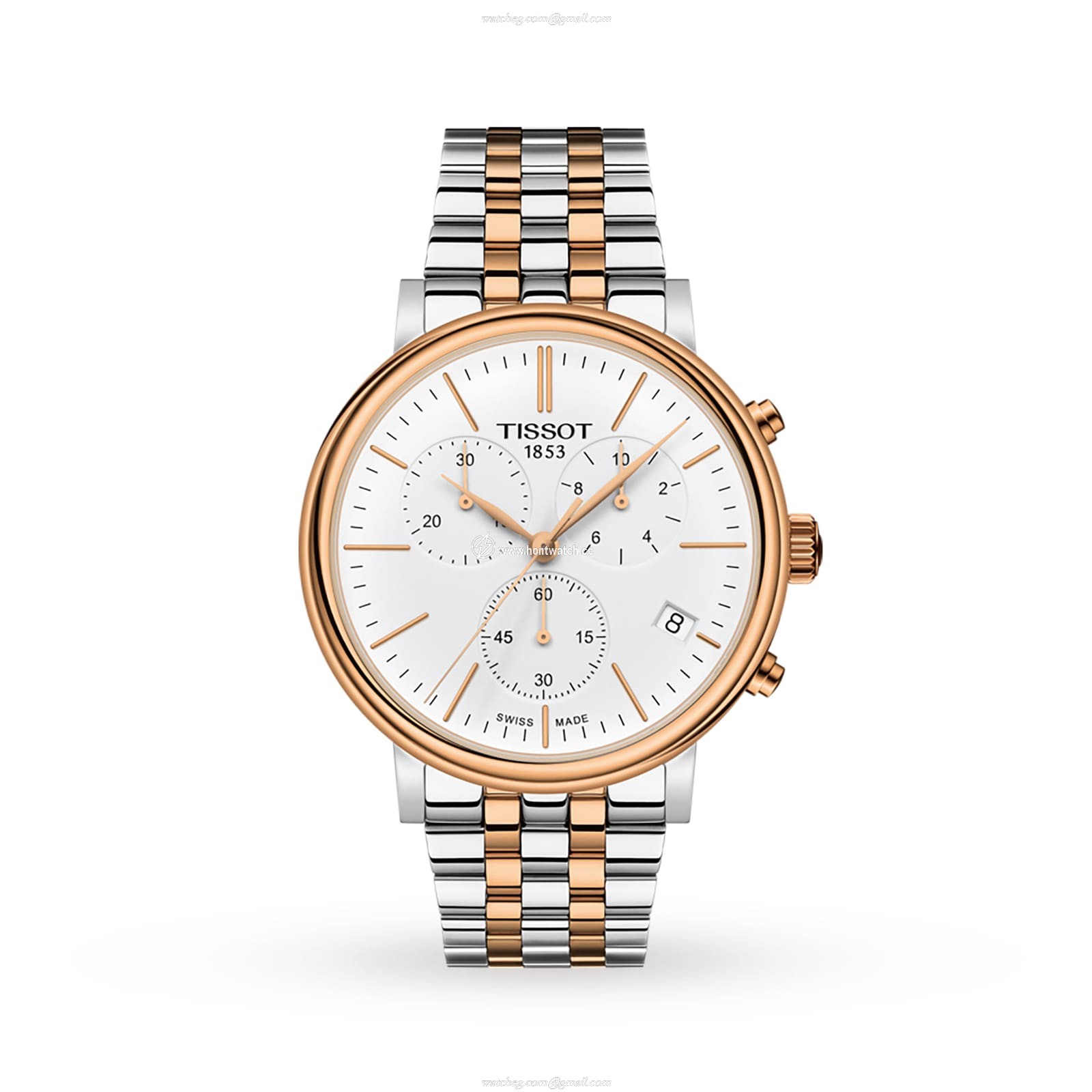 Tissot T-Classic T1224172201100 | 41mm Silver Dial | Stainless Steel & Gold Plated