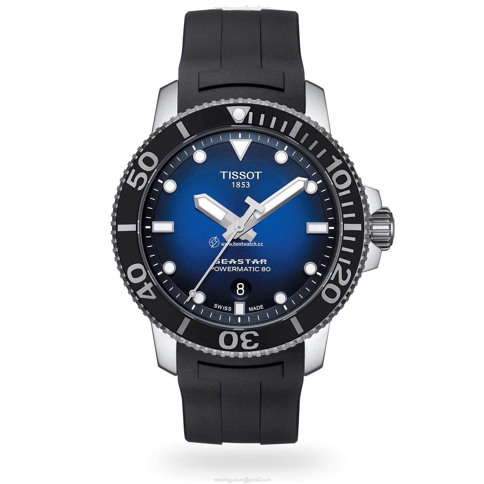 Tissot Seastar Automatic Black Dial - 43mm Stainless Steel - 300M Water Resistant