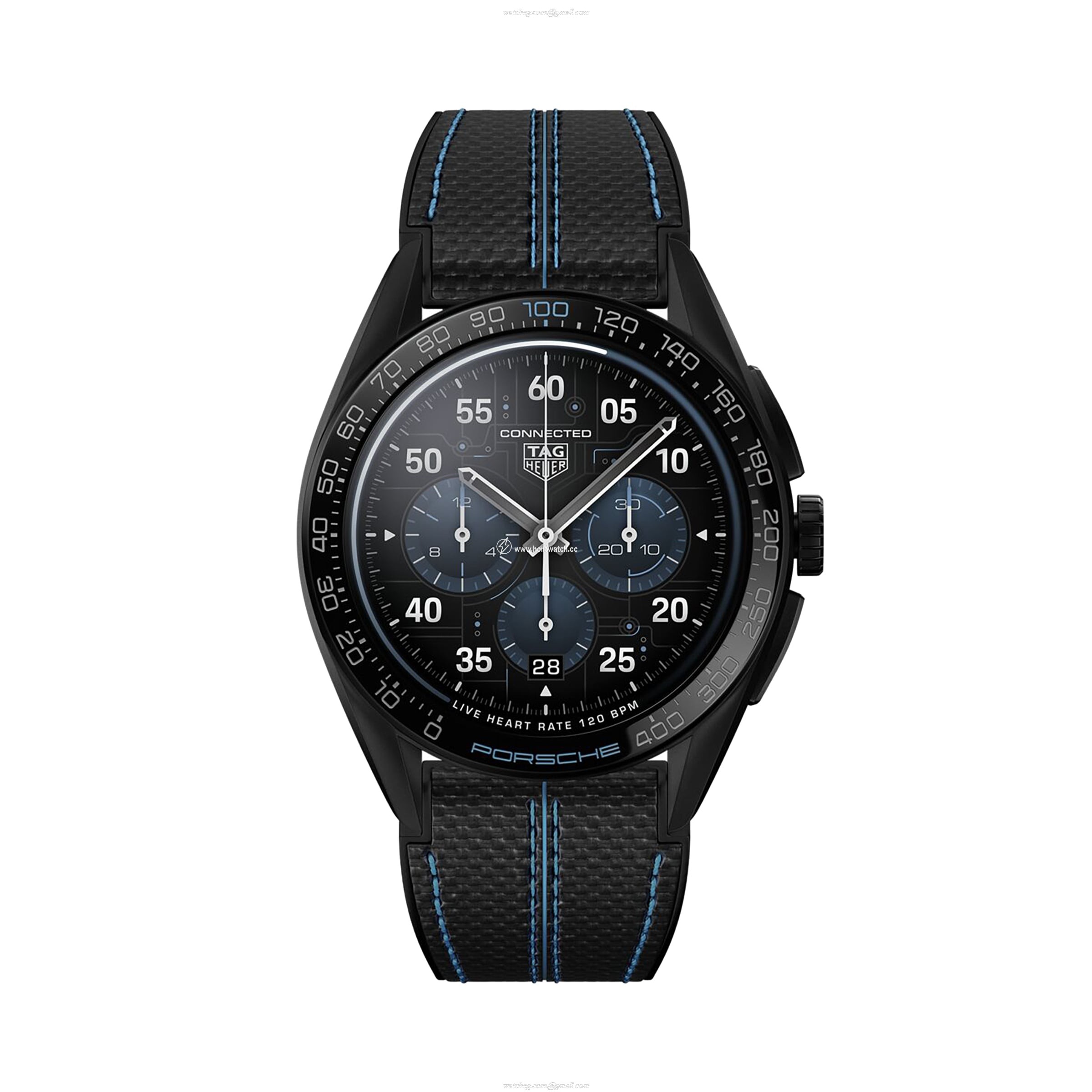 TAG Heuer Connected SBR8A82 Titanium DLC Smartwatch - 45mm Black