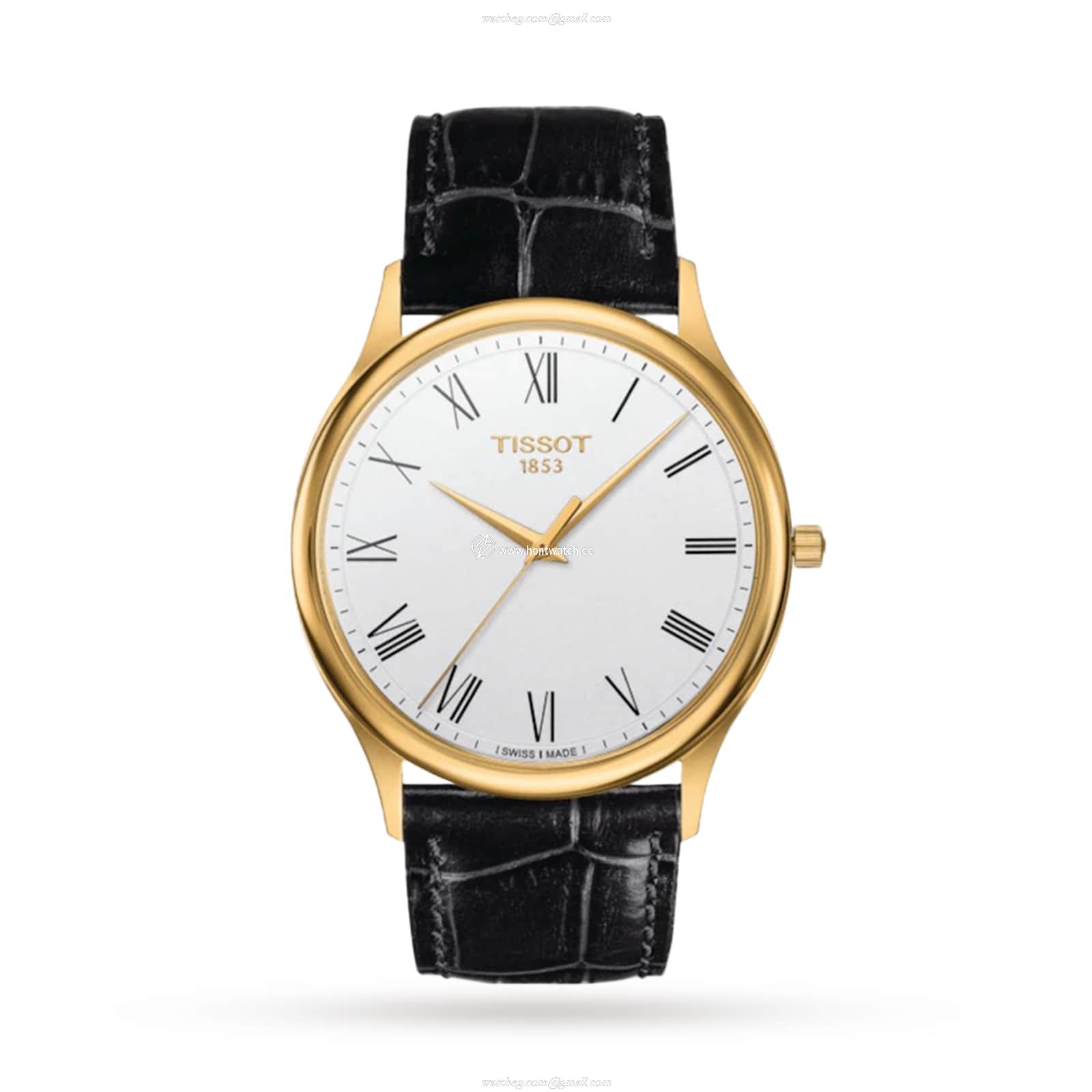 Tissot T-Gold 18ct Yellow Gold Watch - 40mm Silver Dial Quartz