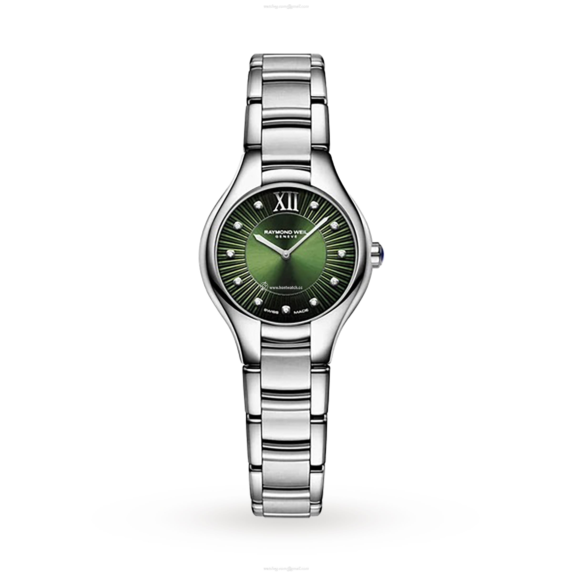 Raymond Weil Noemia Automatic Green Dial Watch - 24mm Stainless Steel