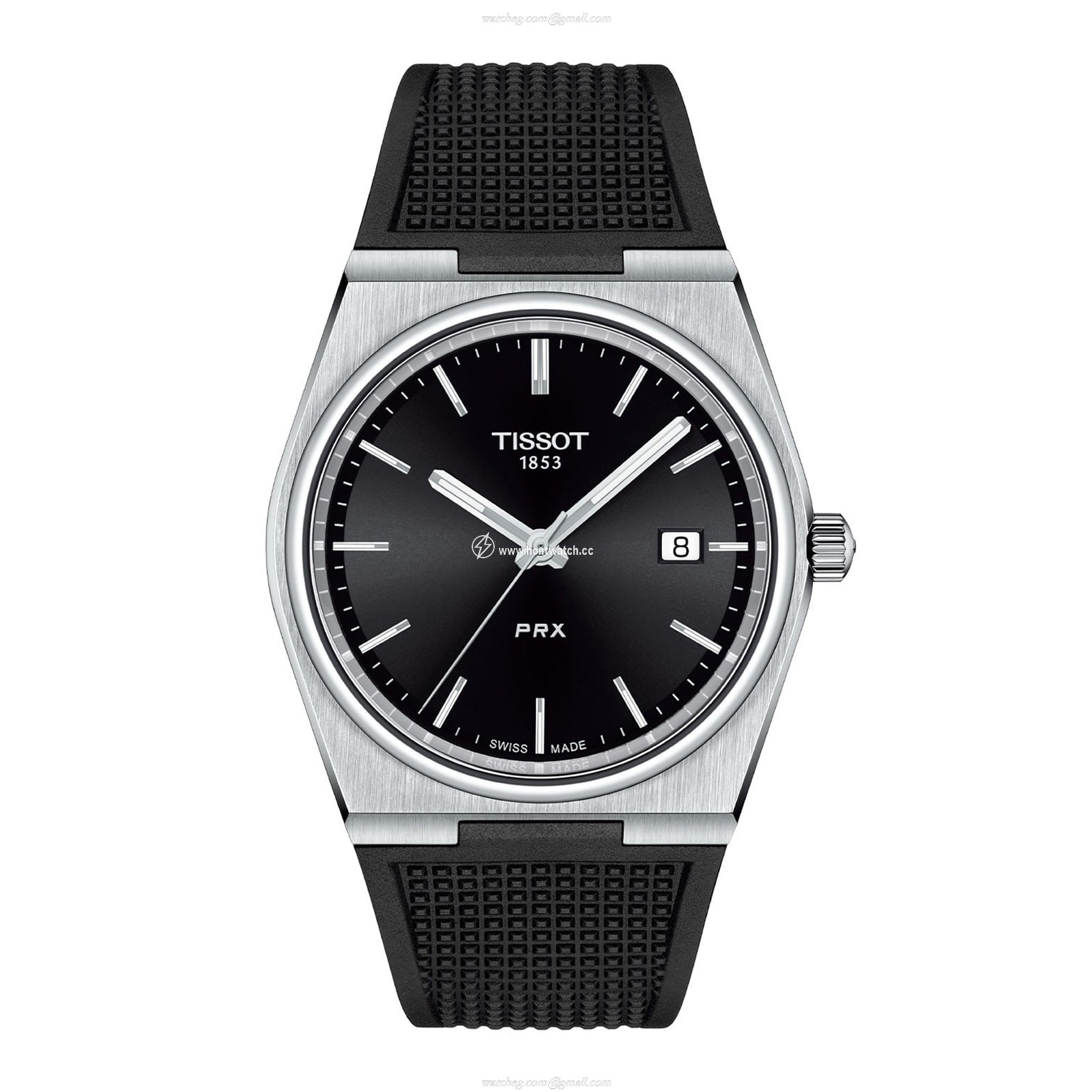 Tissot T-Classic PRX 40mm Stainless Steel Quartz Watch - Black Dial