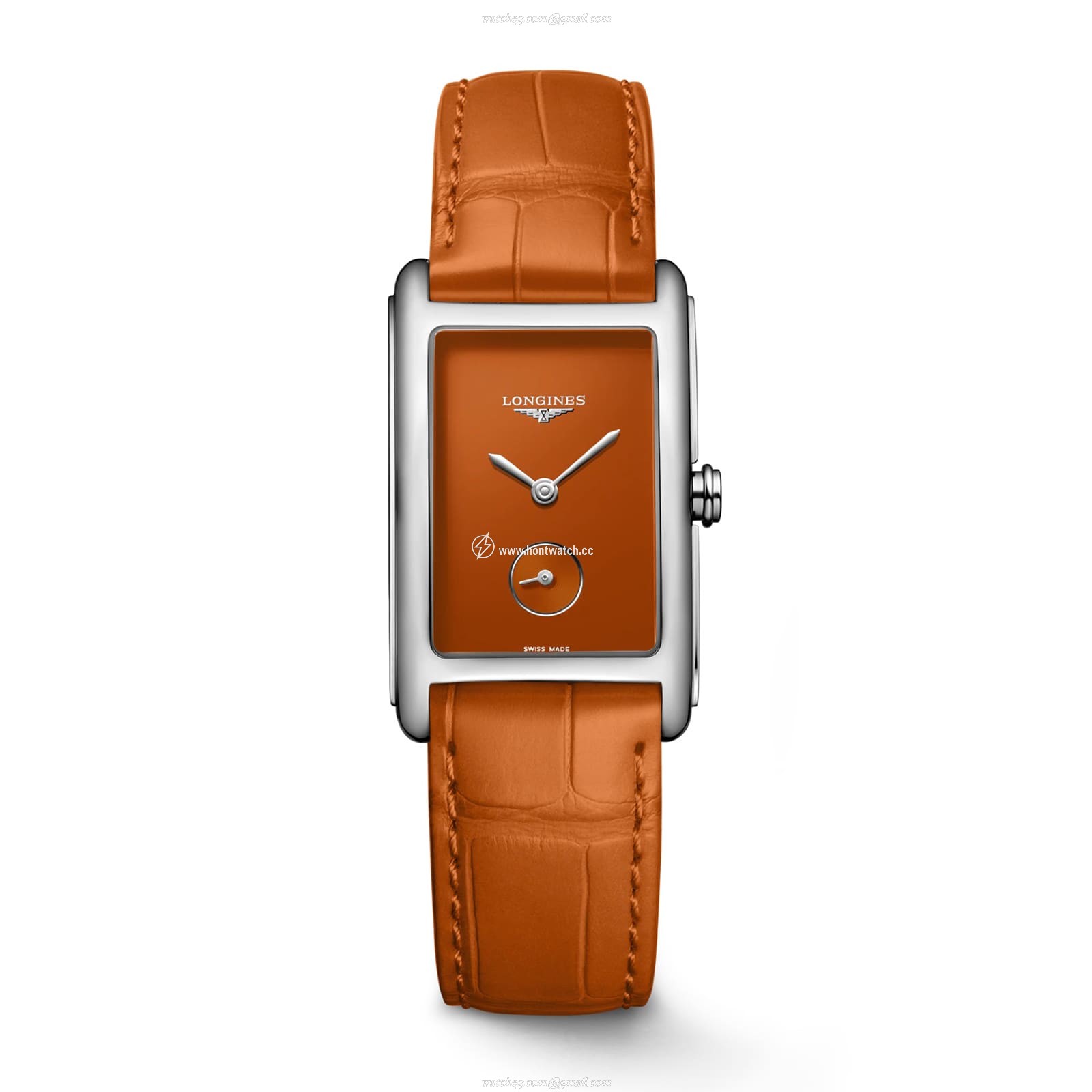 Longines Dolce Vita L55124922 | 37mm Stainless Steel | Orange Dial Quartz Watch