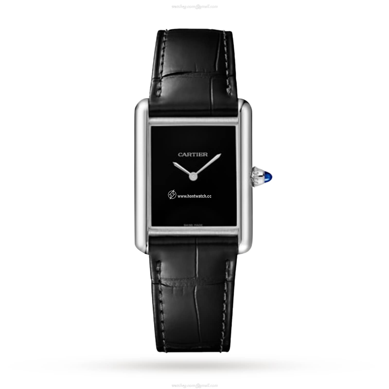Cartier Tank Must WSTA0072 | Steel Quartz Black Dial | 26mm Watch
