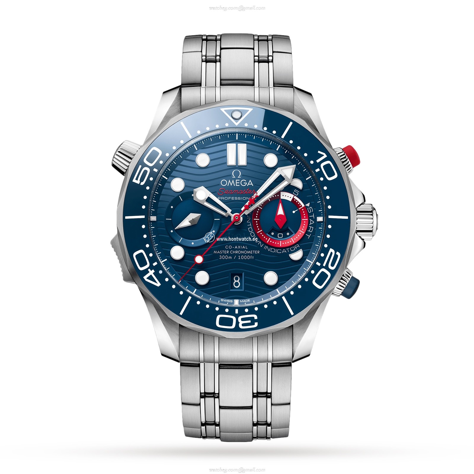 Omega Seamaster Diver 300M 44mm Automatic Blue Dial Stainless Steel Watch