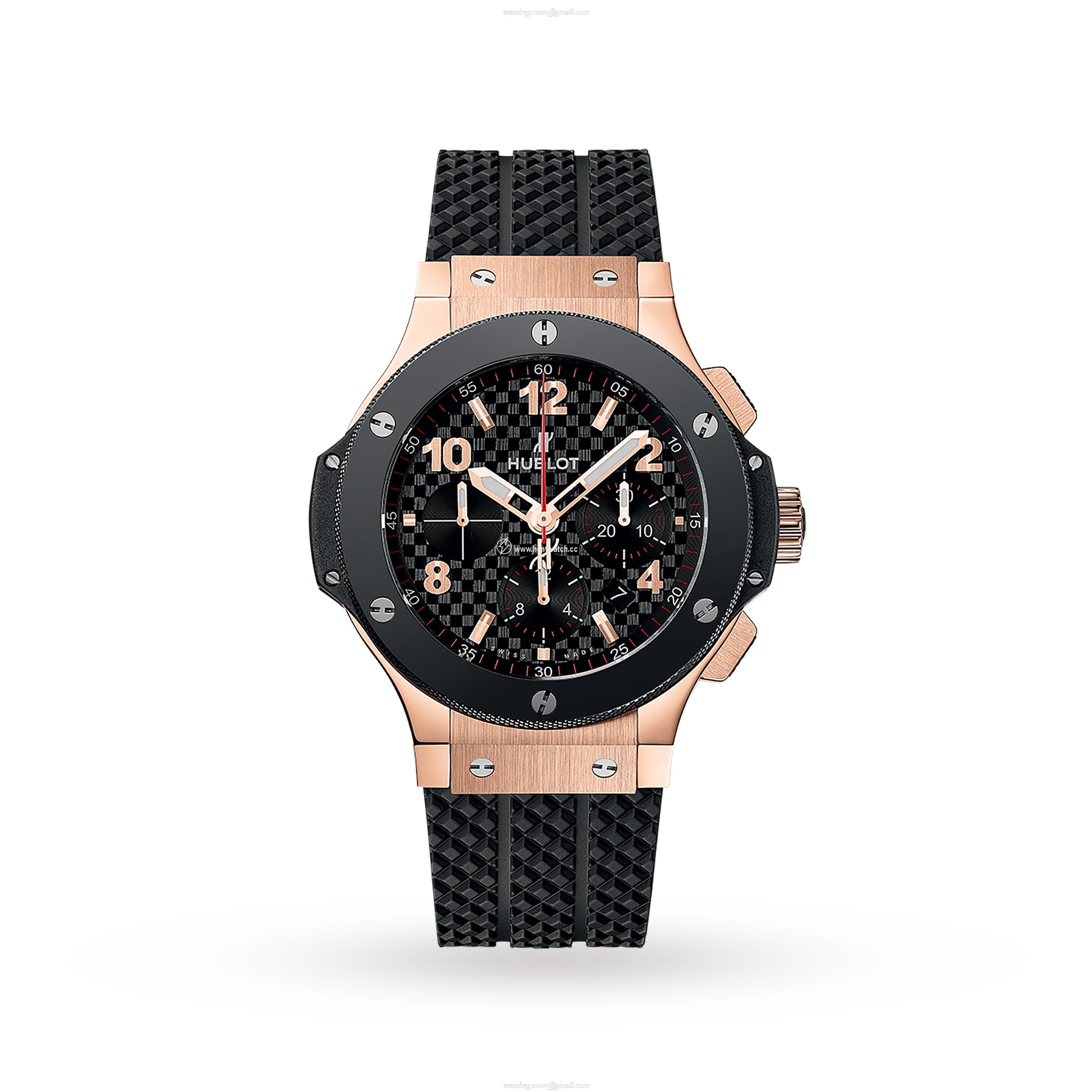 Hublot Big Bang 44mm Ceramic Automatic Chronograph - Black Dial Rubber Strap