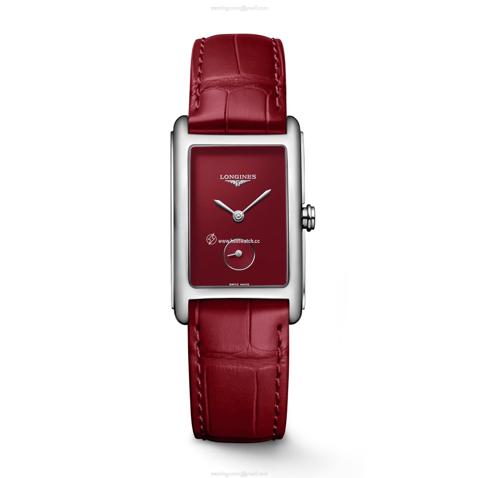Longines Dolce Vita L55124912 | 37mm Stainless Steel | Red Dial Quartz Watch