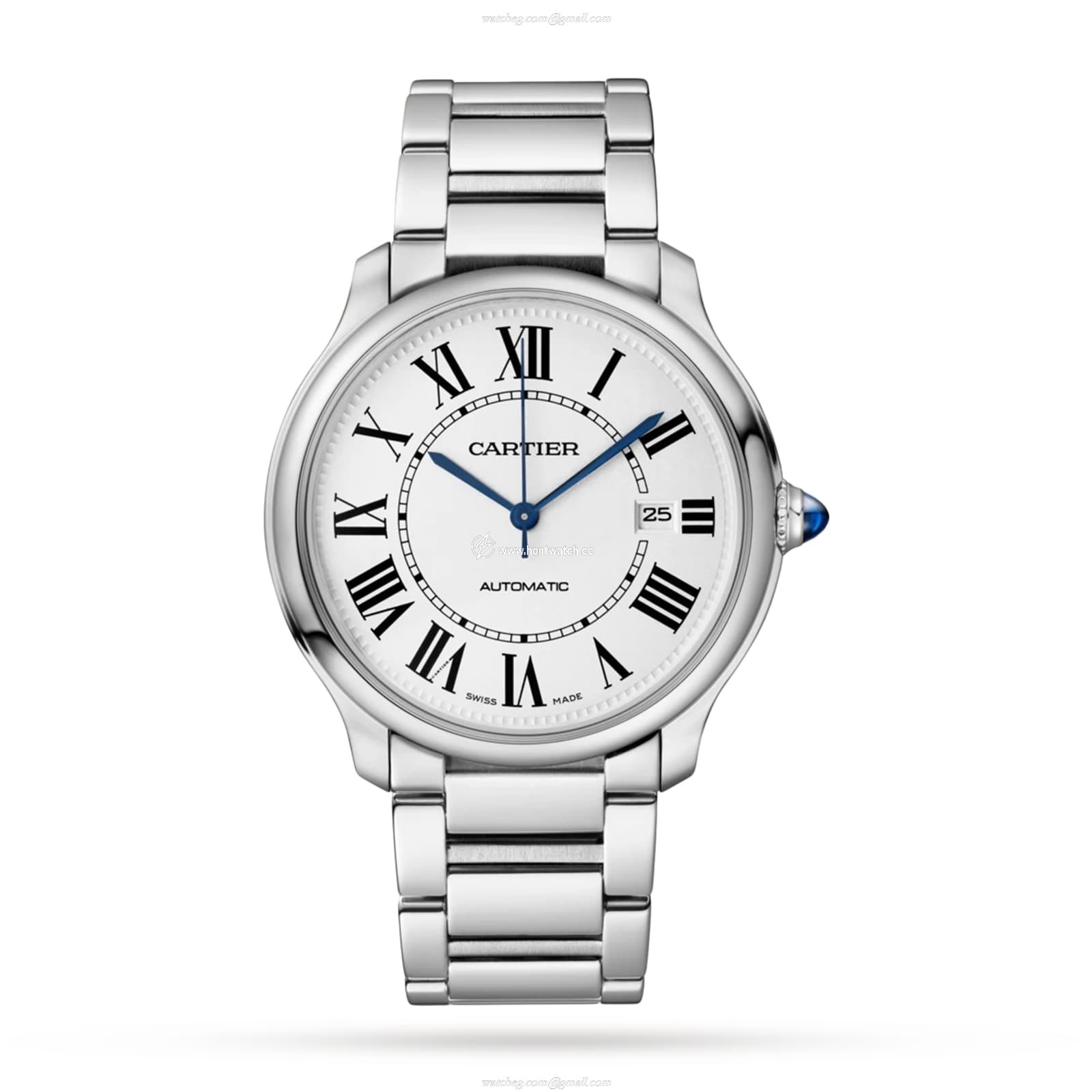 Cartier Ronde Must WSRN0035 - 40mm Steel Automatic Silver Watch