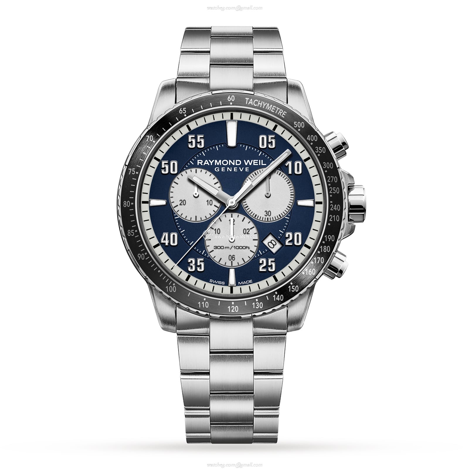Raymond Weil Tango 8570-ST2-05507 | Blue Dial | 43mm Stainless Steel