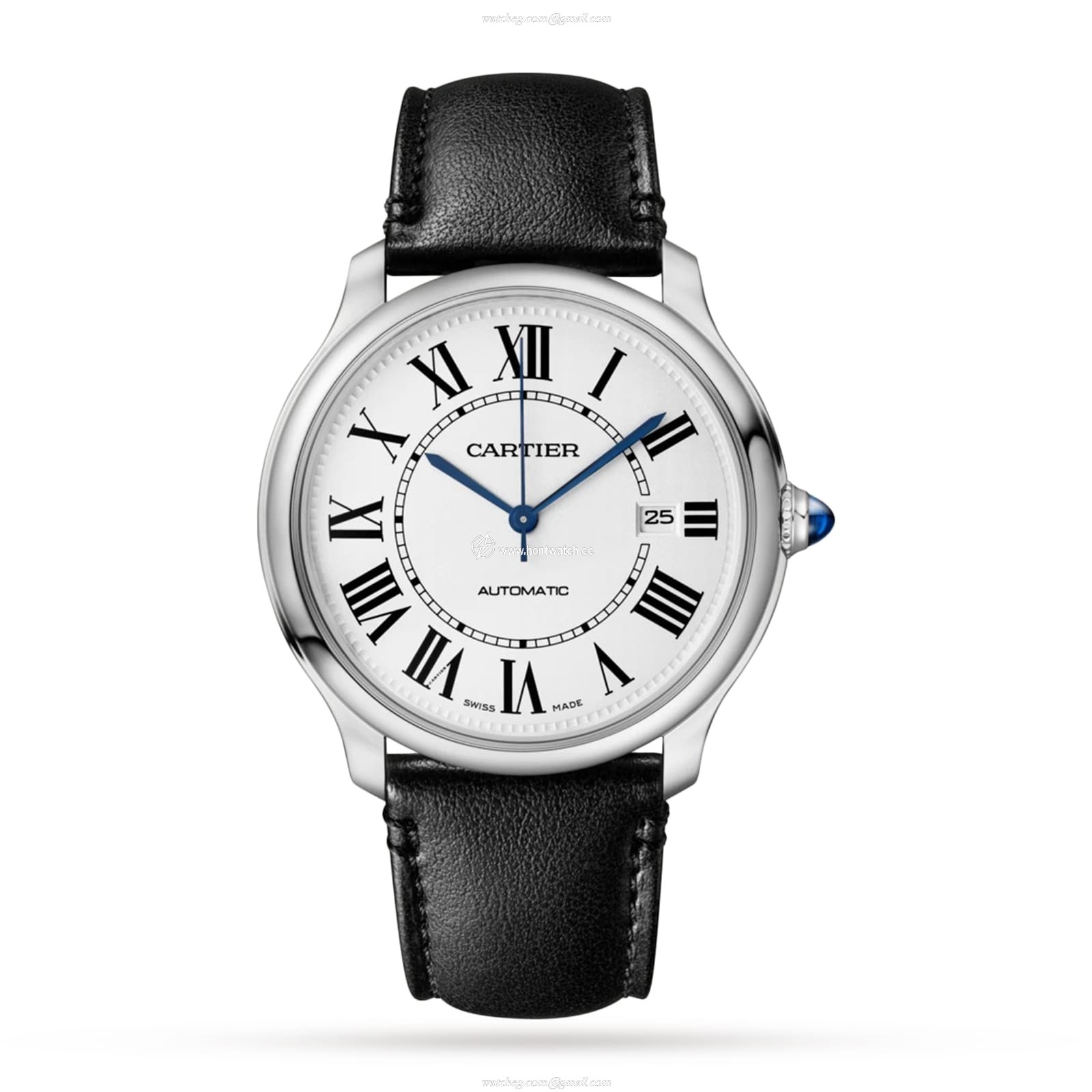 Cartier Ronde Must WSRN0032 - 40mm Steel Automatic Silver Dial Watch
