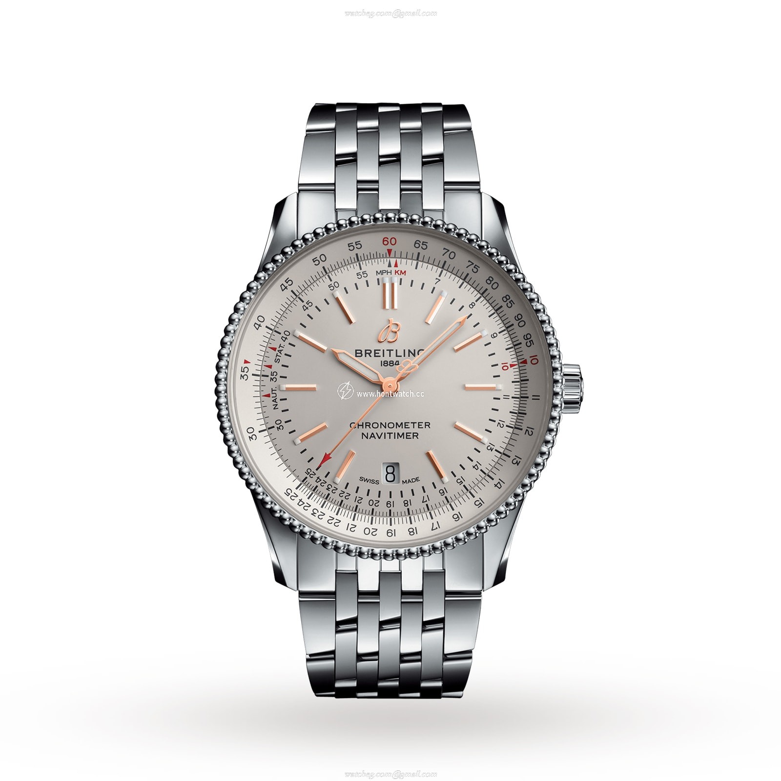 Breitling Navitimer 41 Automatic White Dial - Stainless Steel Replica Watch