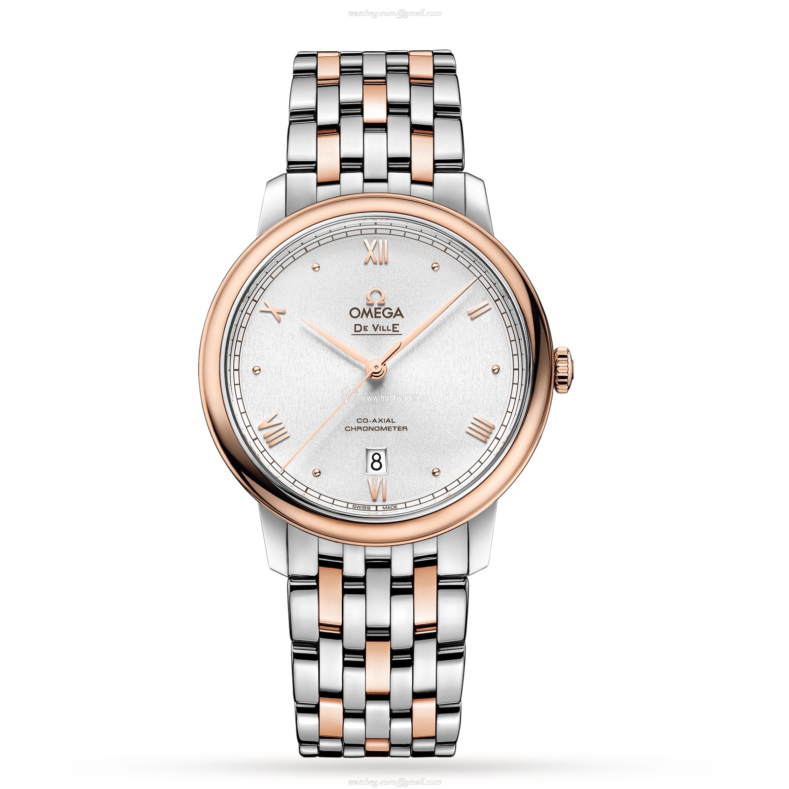 Omega De Ville Prestige 39.5mm Automatic Silver Dial - Stainless Steel & Rose Gold