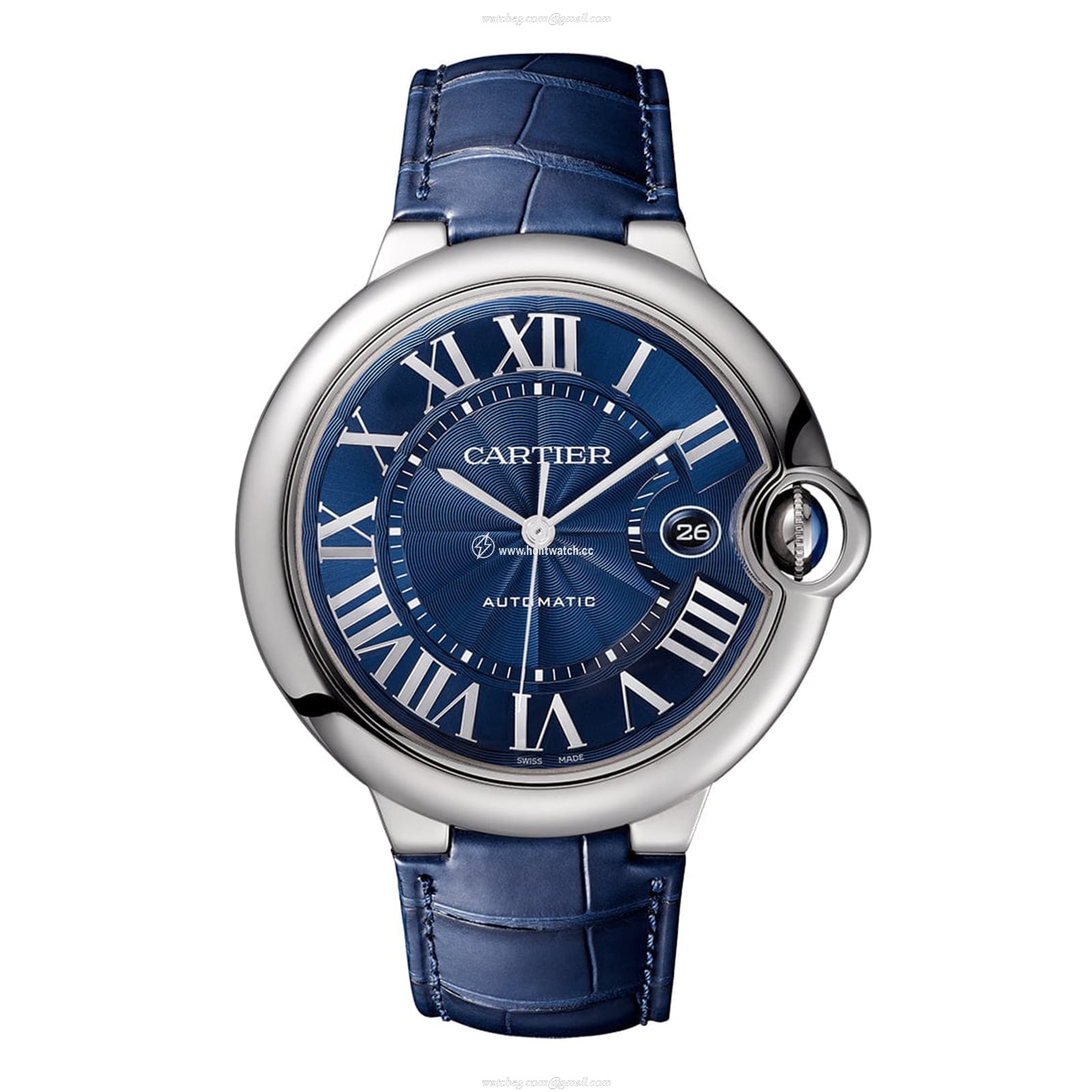 Cartier Ballon Bleu de Cartier 42mm Steel Automatic Blue Watch | WSBB0027
