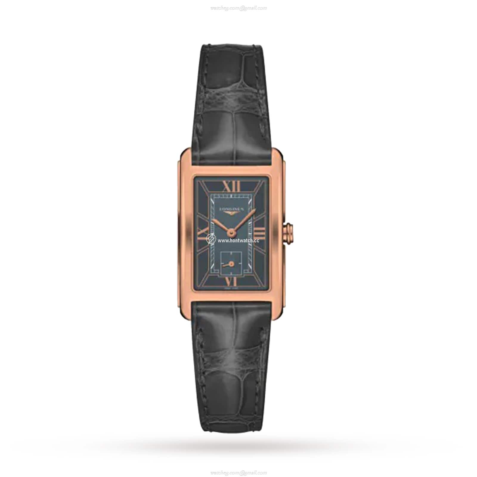Longines Dolce Vita L55128752 | 18ct Rose Gold Quartz Watch | Black Dial