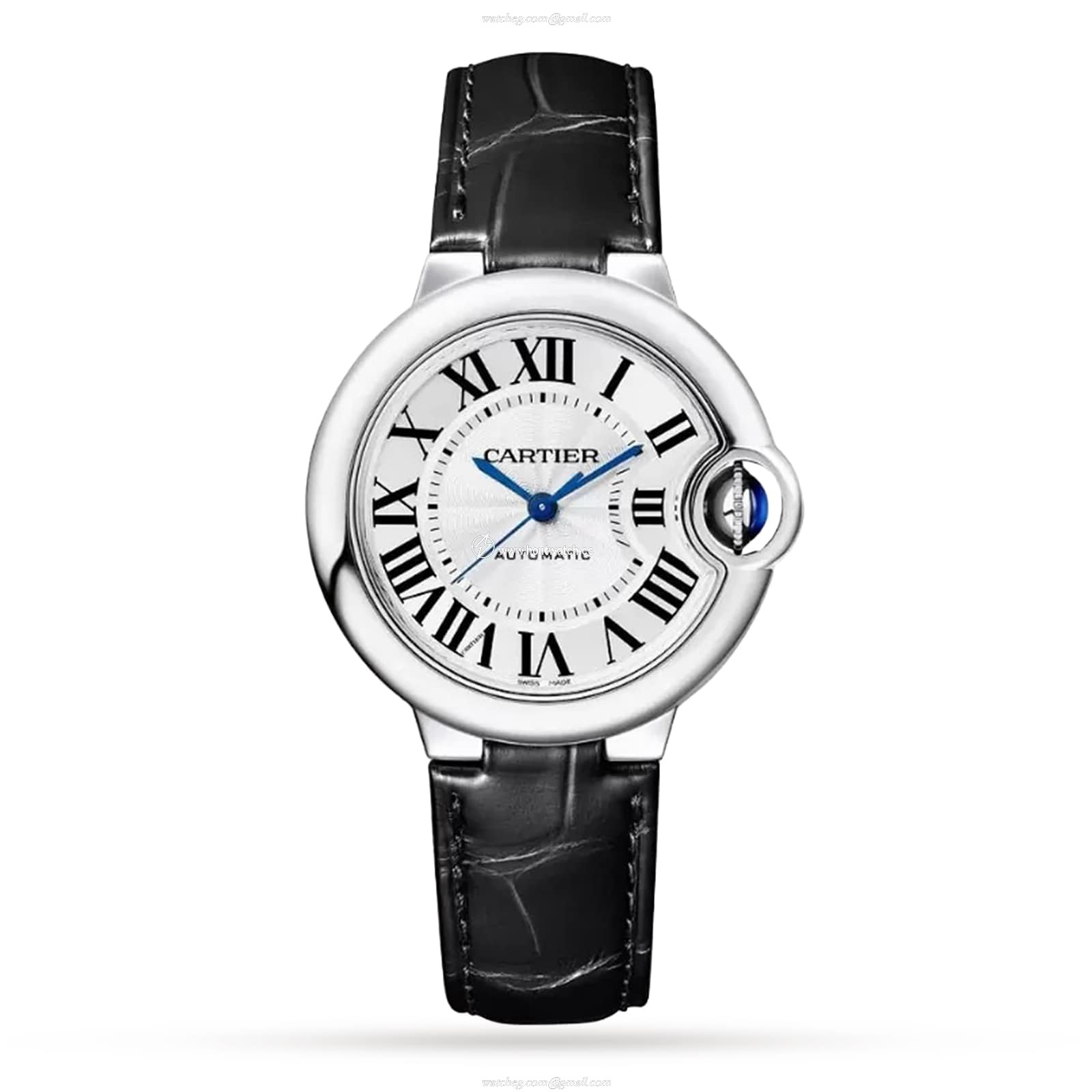 Cartier Ballon Bleu de Cartier 33mm Steel Automatic Watch - Silver Dial