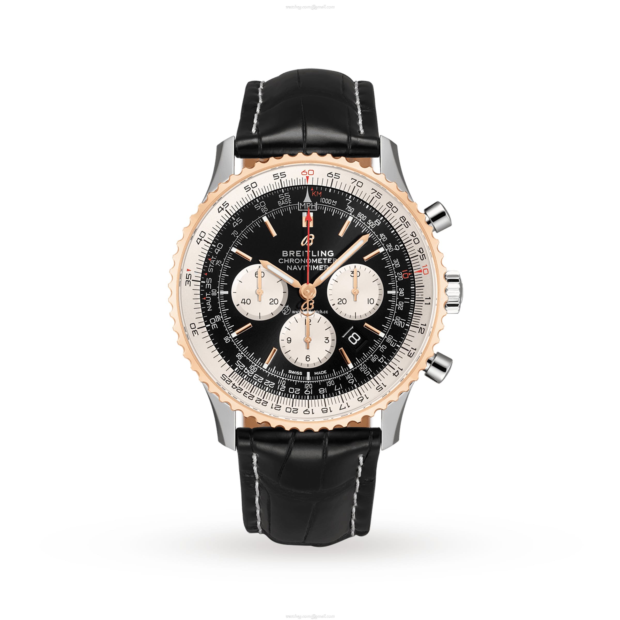 Breitling Navitimer Automatic Black Dial 46mm Stainless Steel Watch