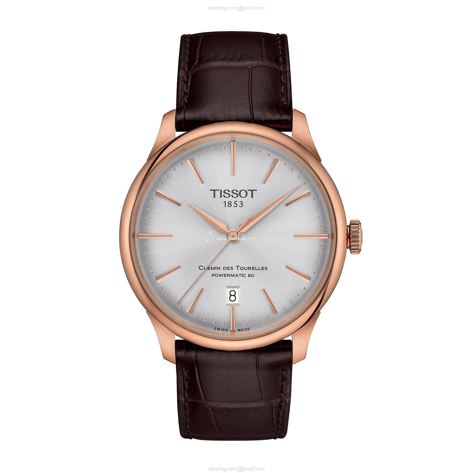 Tissot T-Classic Automatic Watch - 39mm Silver Dial | Stainless Steel & Rose Gold