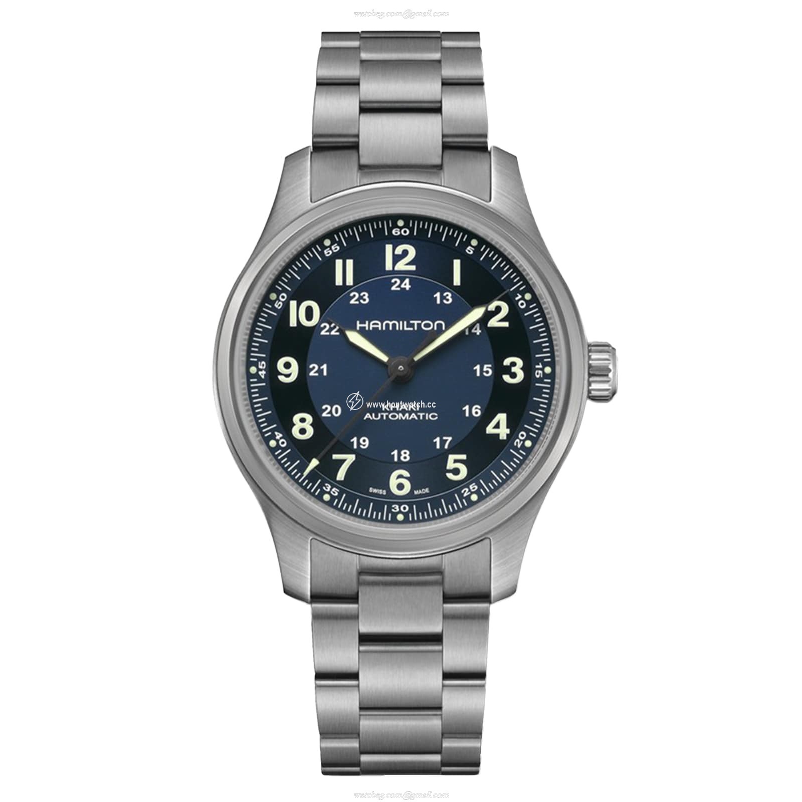 Hamilton Khaki Field Titanium Automatic Blue Watch - 42mm | H70545140