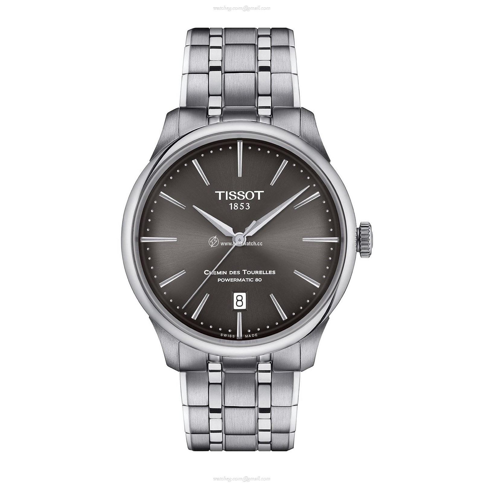 Tissot T-Classic Automatic Black Watch - 39mm Stainless Steel | Powermatic 80