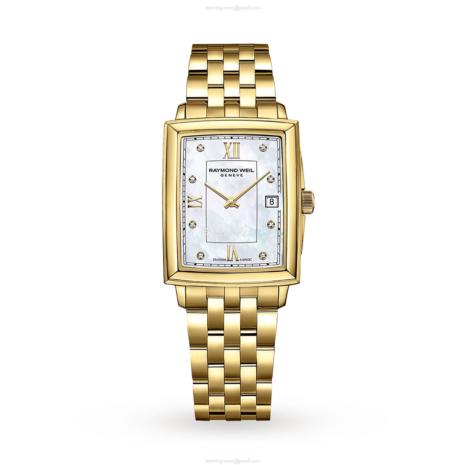 Raymond Weil Toccata 5925-P-00995 | Quartz Mother of Pearl Dial | PVD Plating