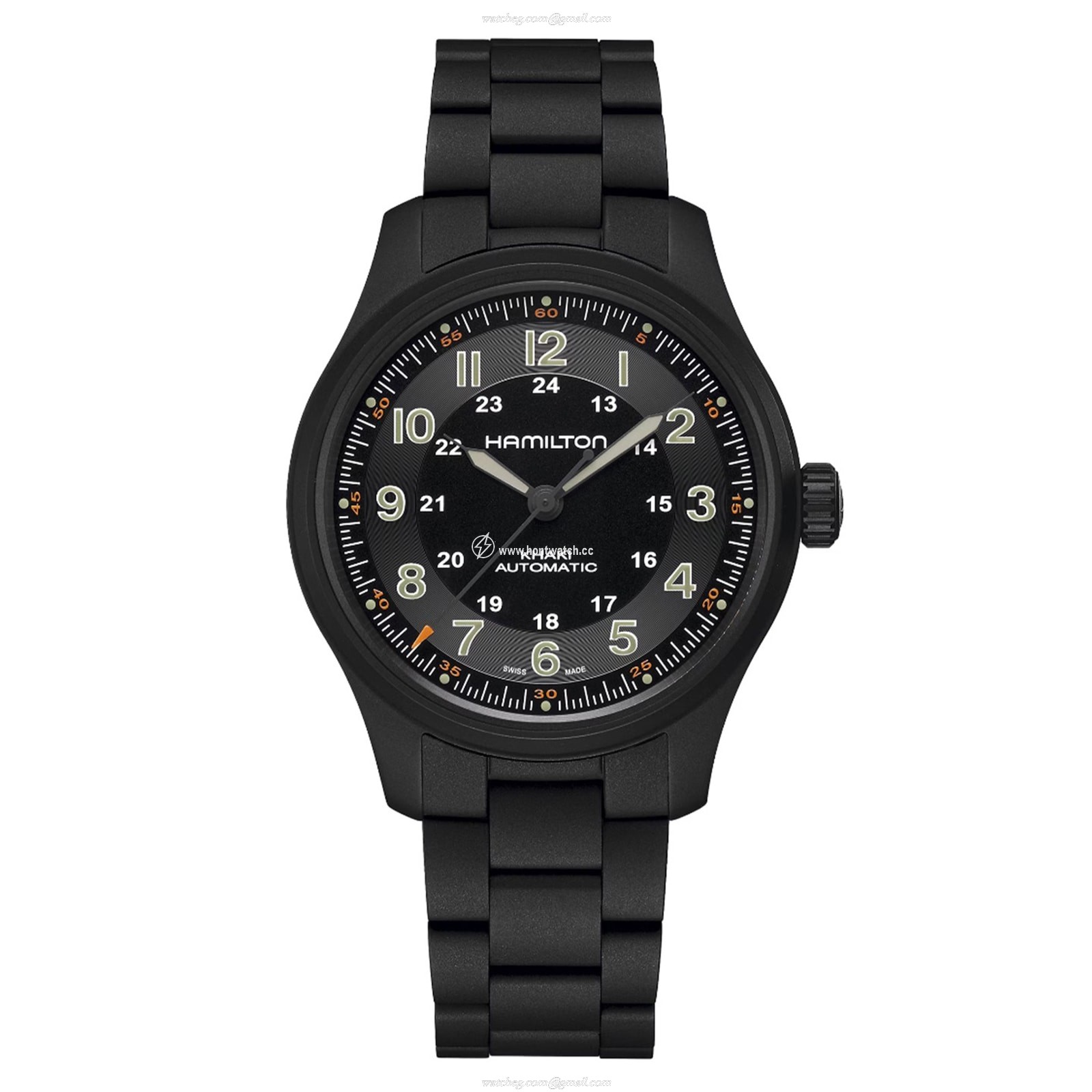 Hamilton Khaki Field Titanium Automatic - 42mm Black PVD Watch | H70665130