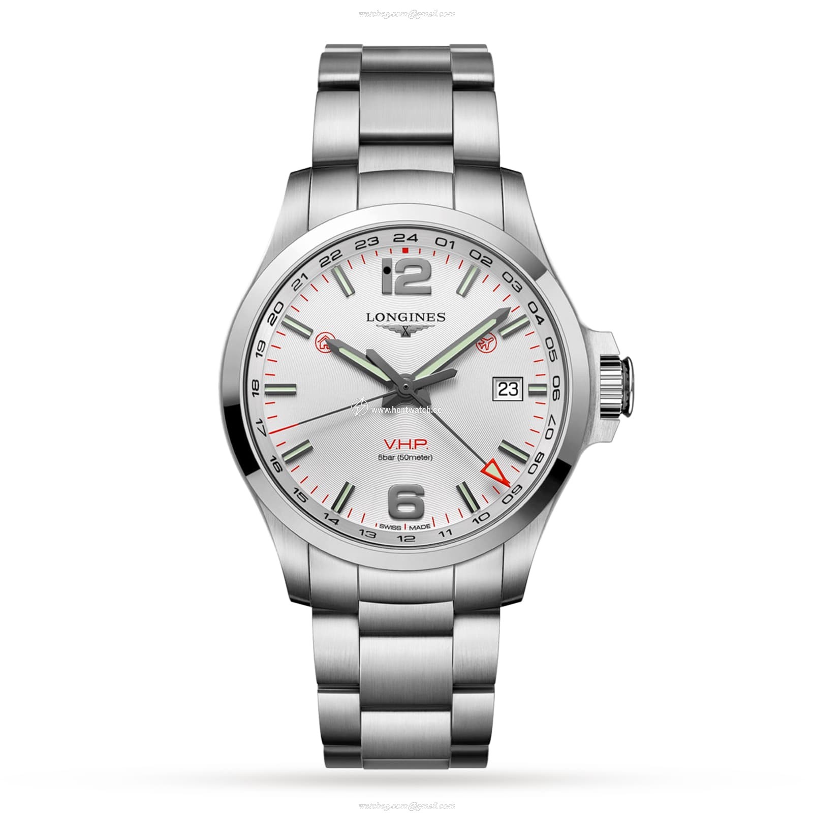 Longines Conquest L37284766 | 43mm Stainless Steel | Quartz Silver Watch