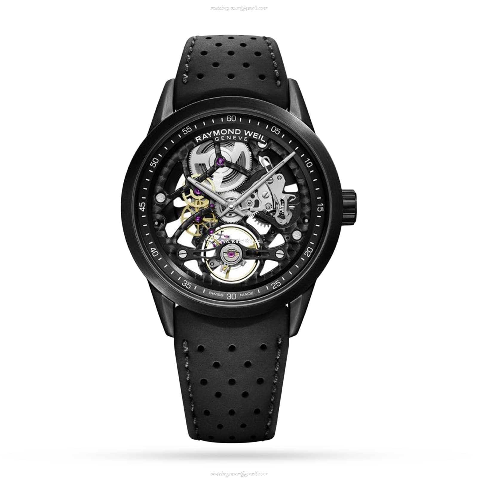 Raymond Weil Freelancer Skeleton Automatic Watch - 42mm Stainless Steel