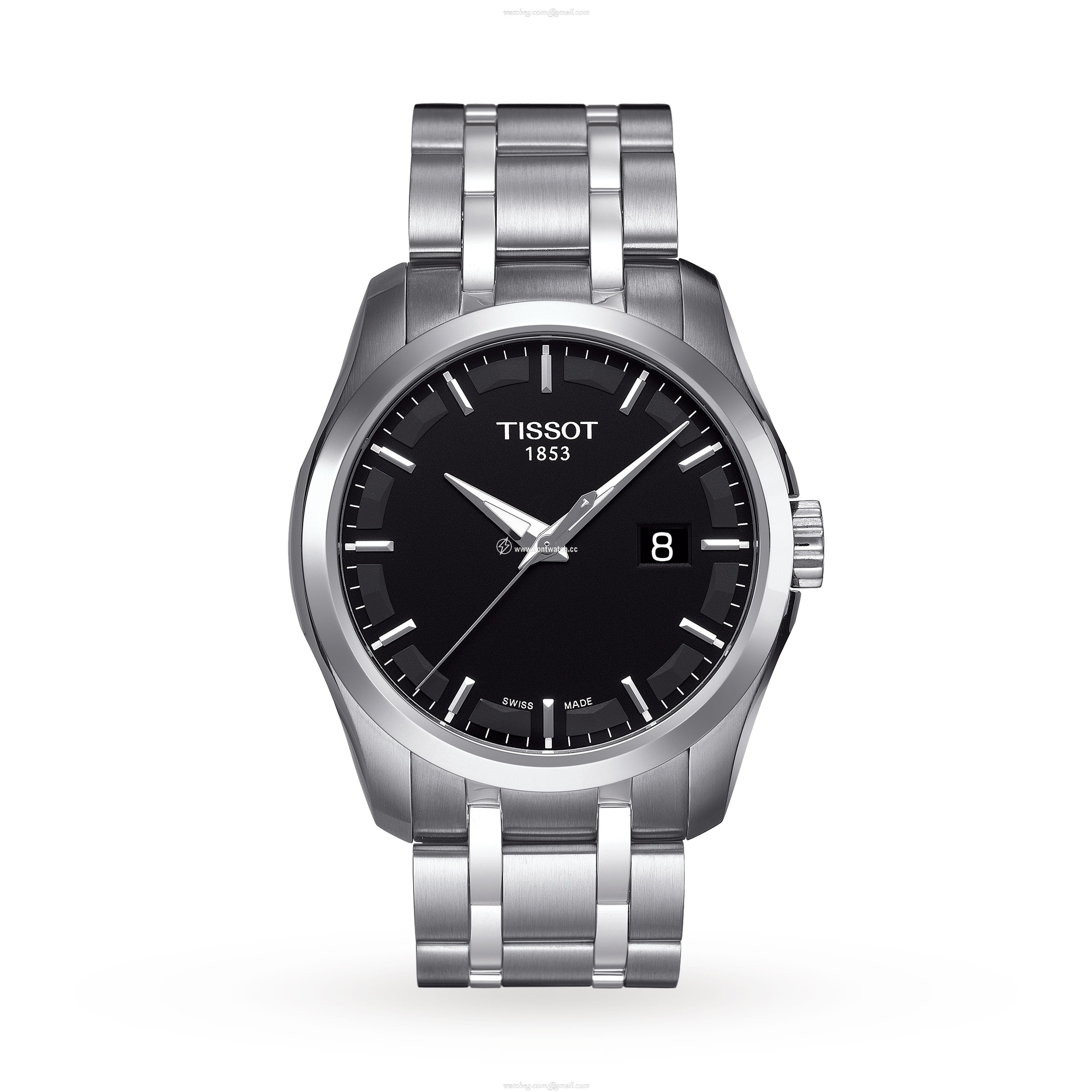 Tissot T-Classic Quartz Watch - Black Dial, Stainless Steel, 39mm