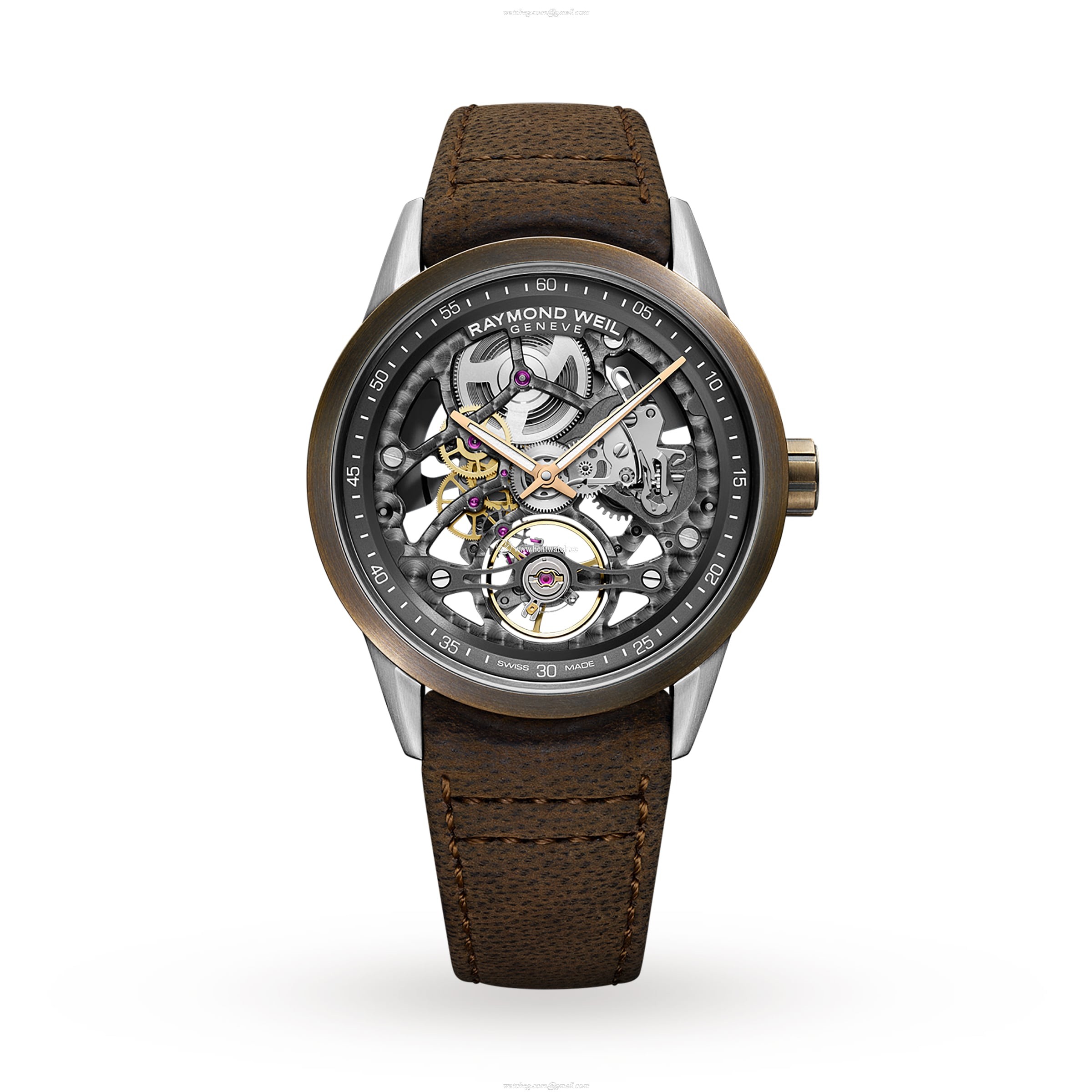 Raymond Weil Freelancer Skeleton Automatic Watch - 42mm Stainless Steel