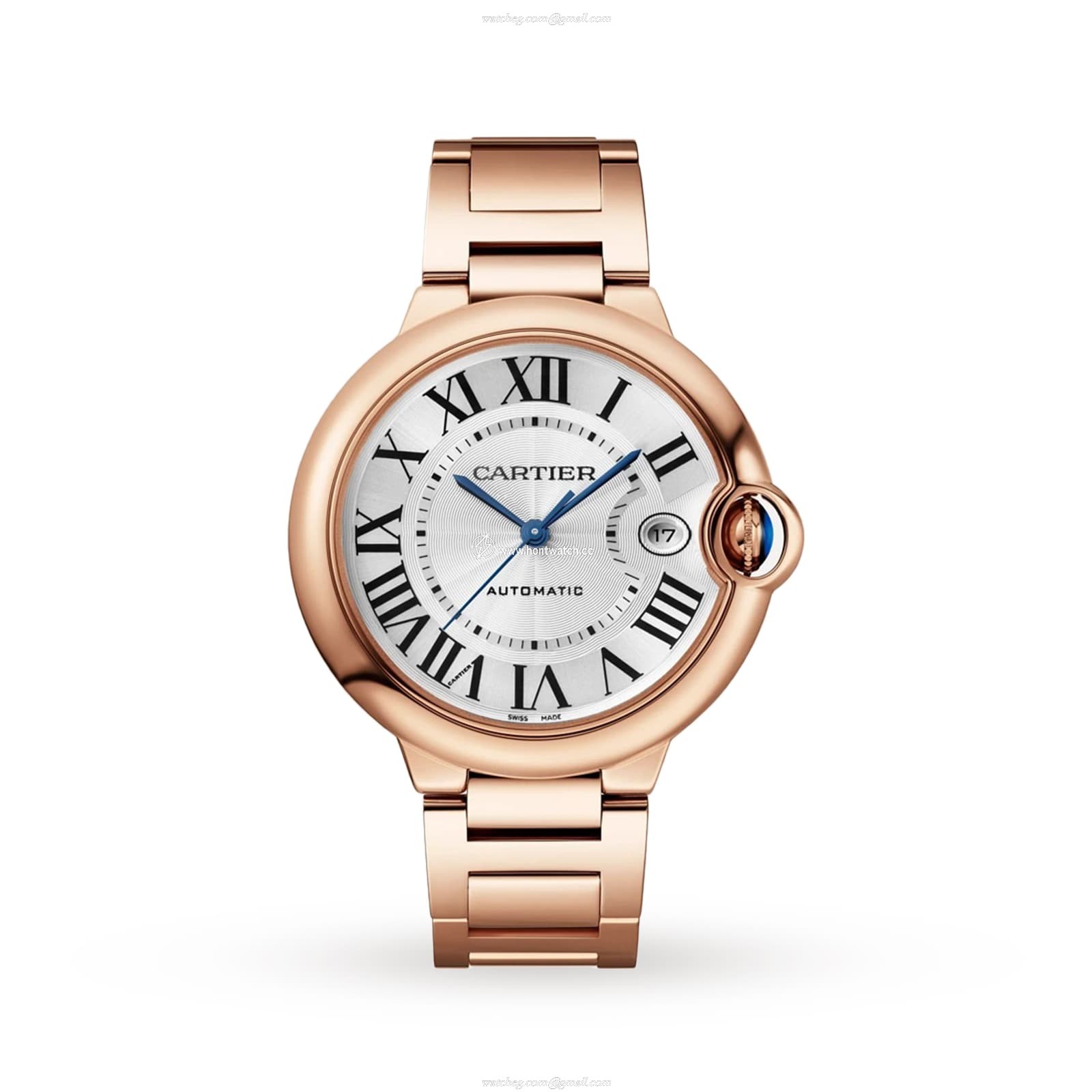 Cartier Ballon Bleu de Cartier 40mm Rose Gold Automatic Watch | Silver Dial