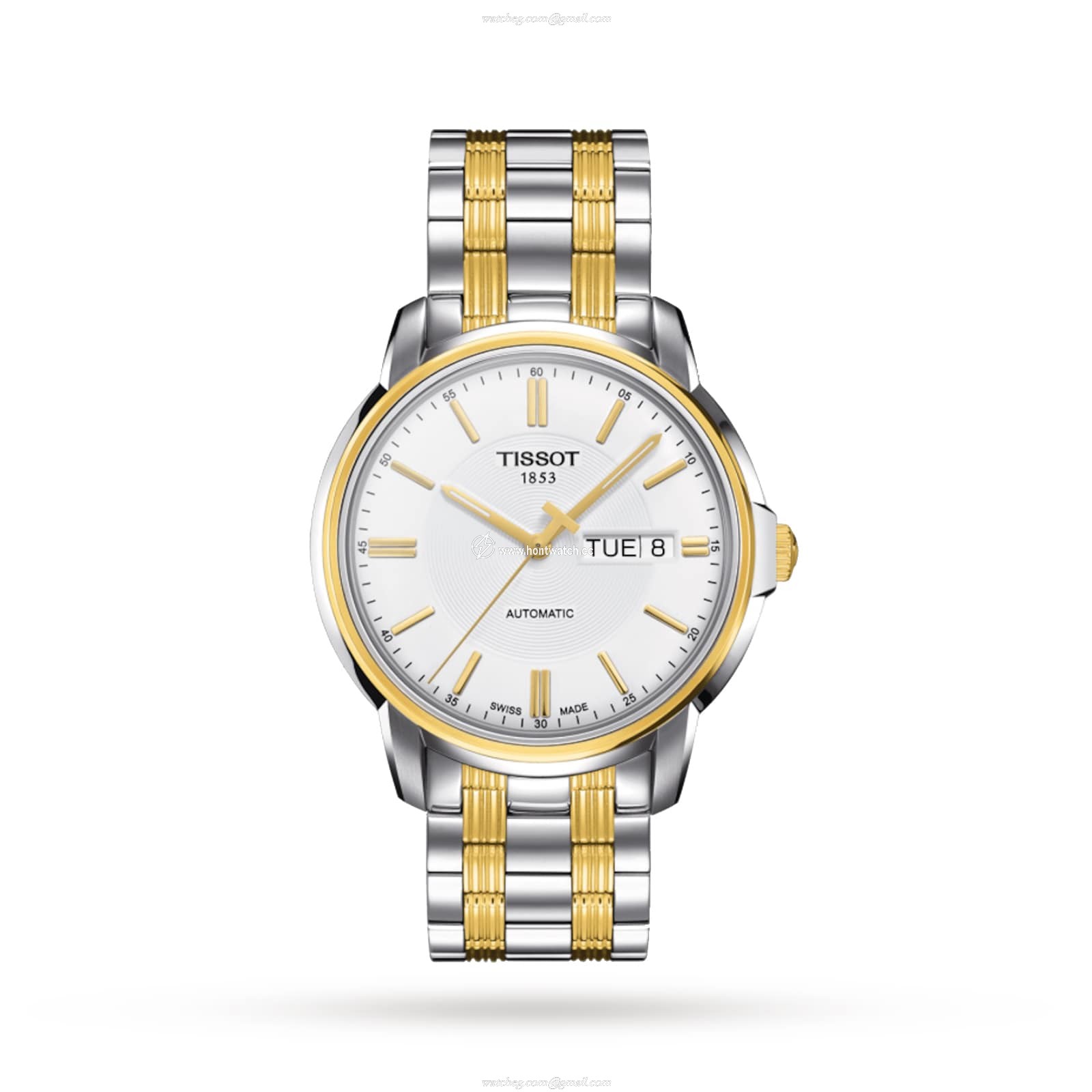 Tissot Auto III Automatic Watch - 39.5mm Stainless Steel White Dial