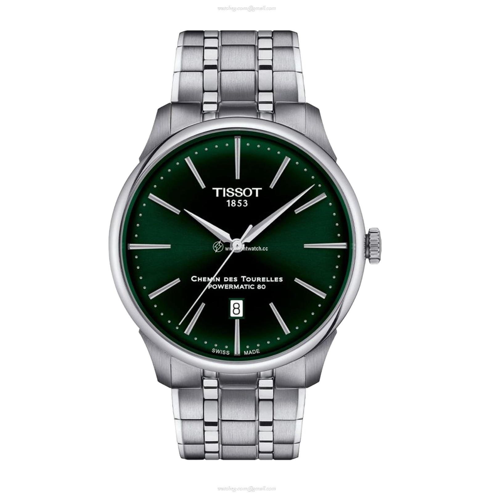 Tissot T-Classic Automatic Green Dial Watch - 42mm Stainless Steel