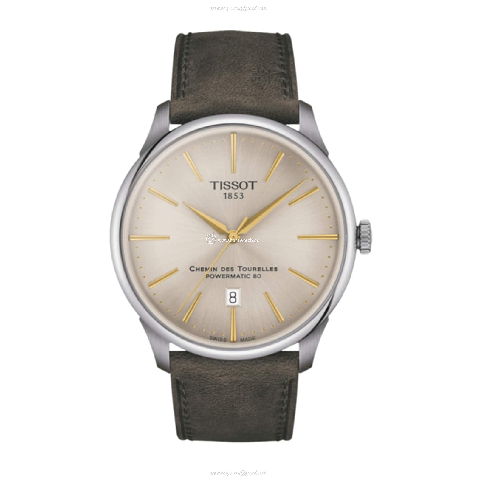 Tissot T-Classic Automatic Gold Watch - 42mm Stainless Steel - Powermatic 80