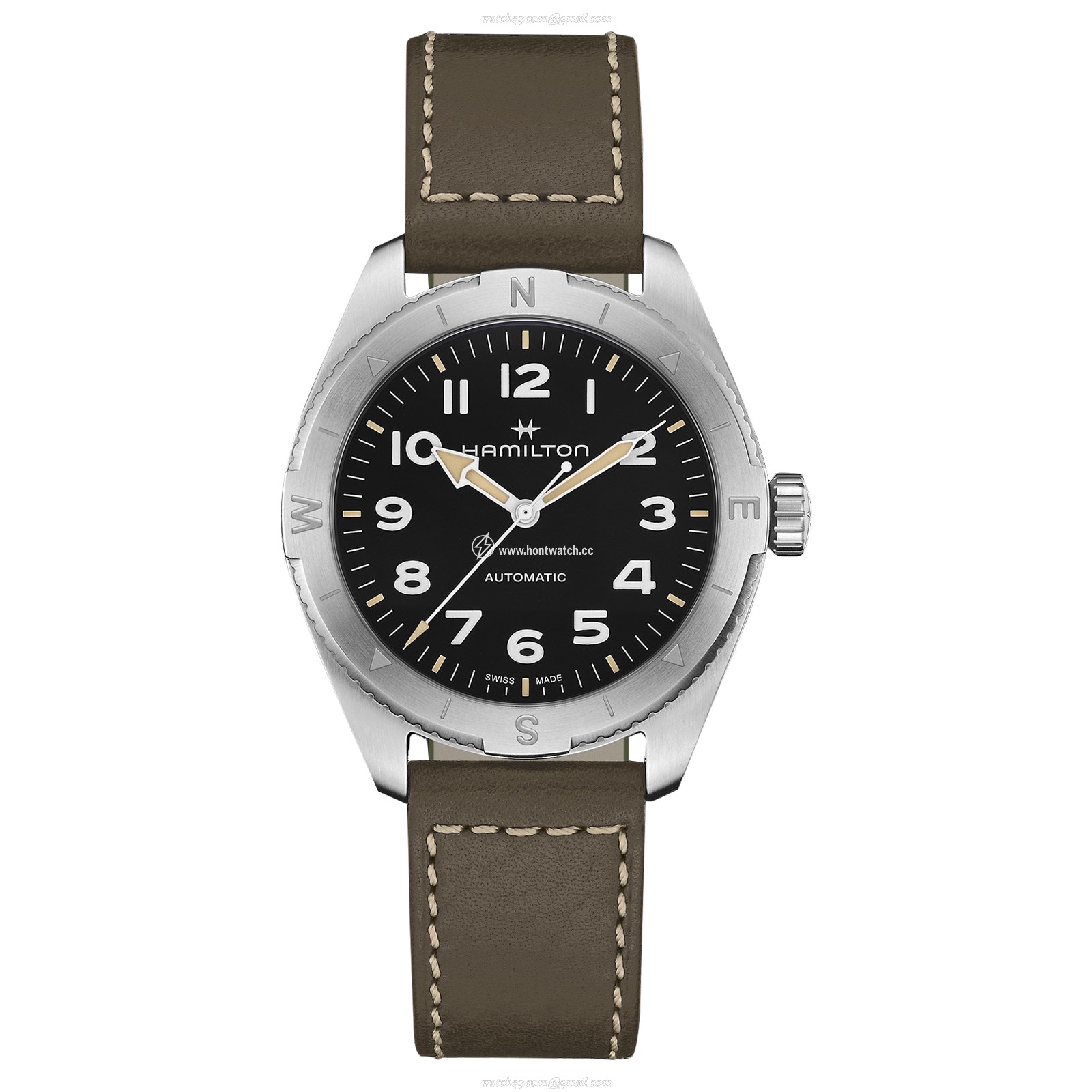 Hamilton Khaki Field H70315830 Automatic Watch - 41mm Black Dial | Stainless Steel
