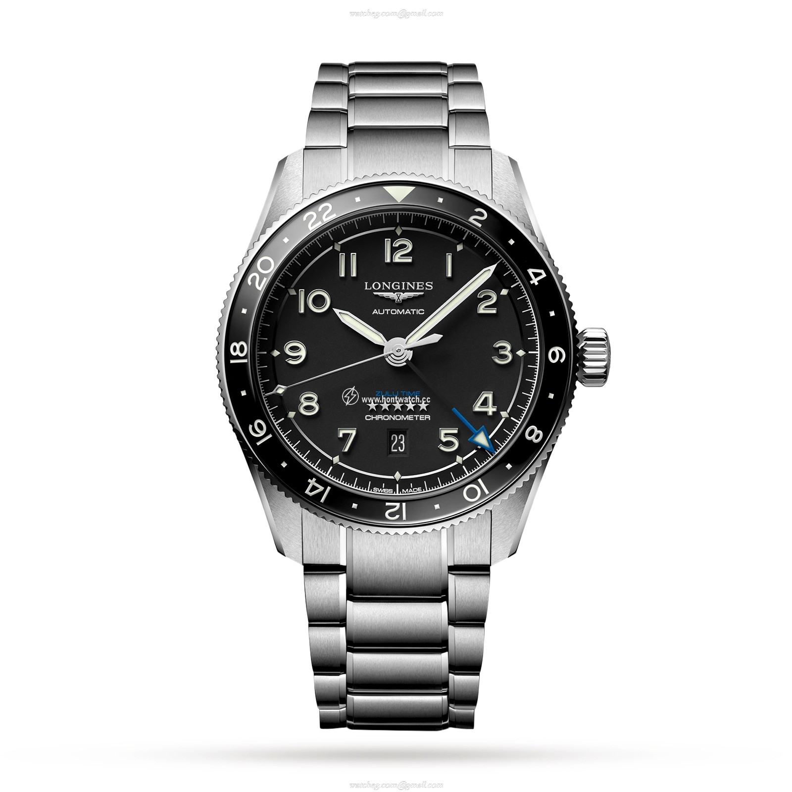 Longines Spirit L38124536 Automatic Black Dial - 42mm Stainless Steel