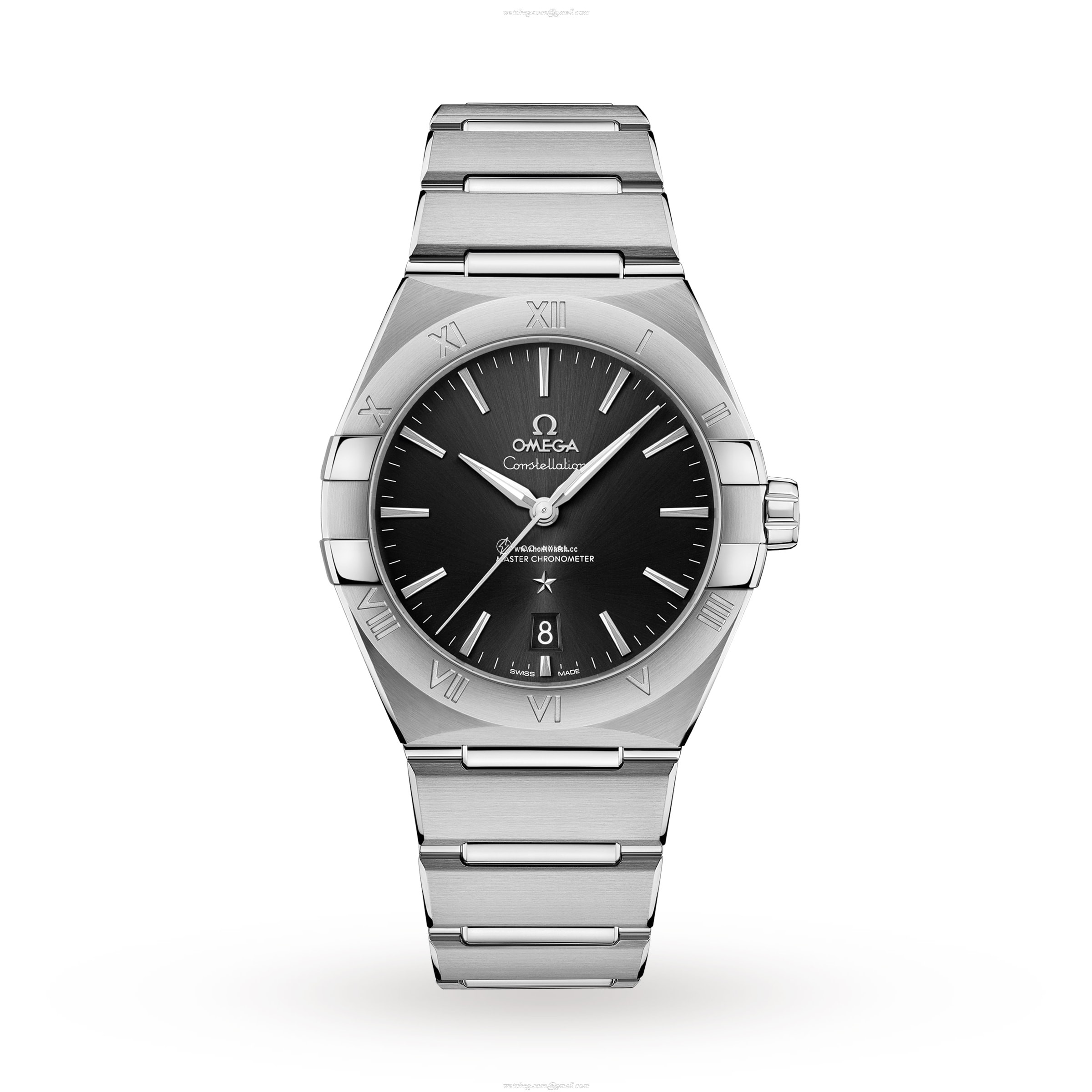 Omega Constellation Replica Watch - 39mm Stainless Steel - Quartz Black Dial