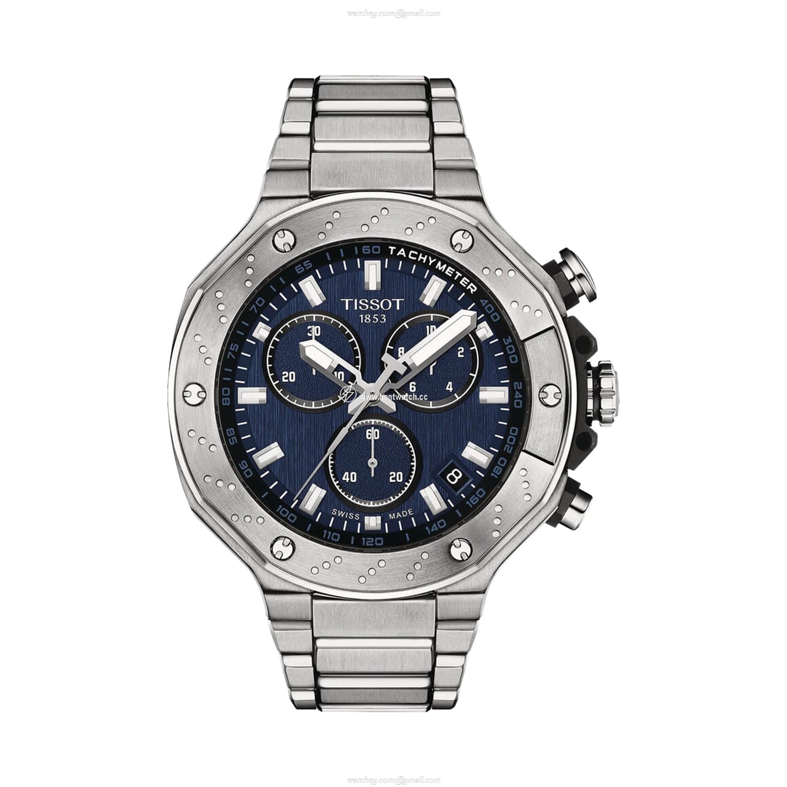 Tissot T-Sport T-Race Chronograph | 45mm Blue Dial | Stainless Steel Quartz Watch