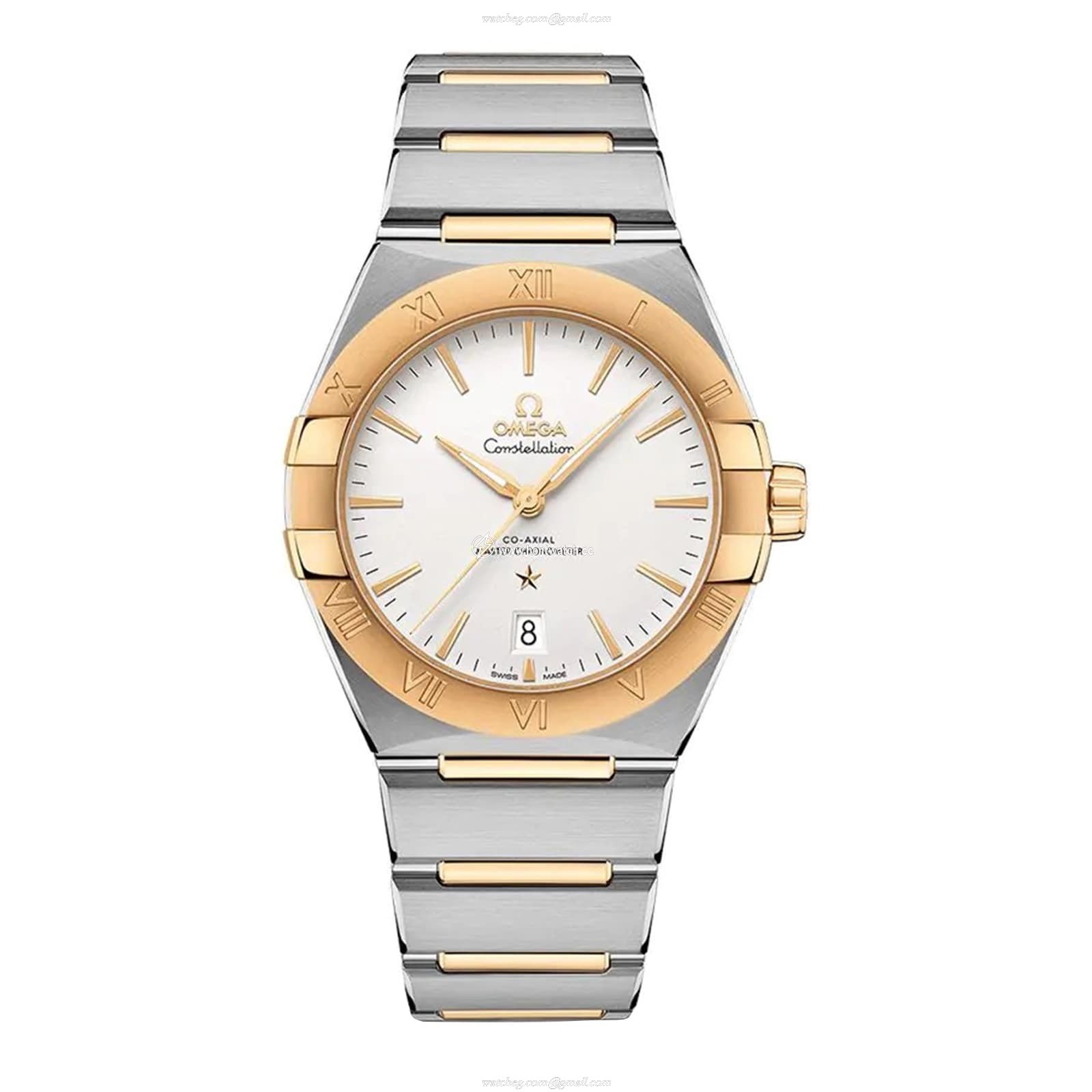 Omega Constellation Automatic Watch - 39mm Stainless Steel & 18ct Yellow Gold - Silver Dial