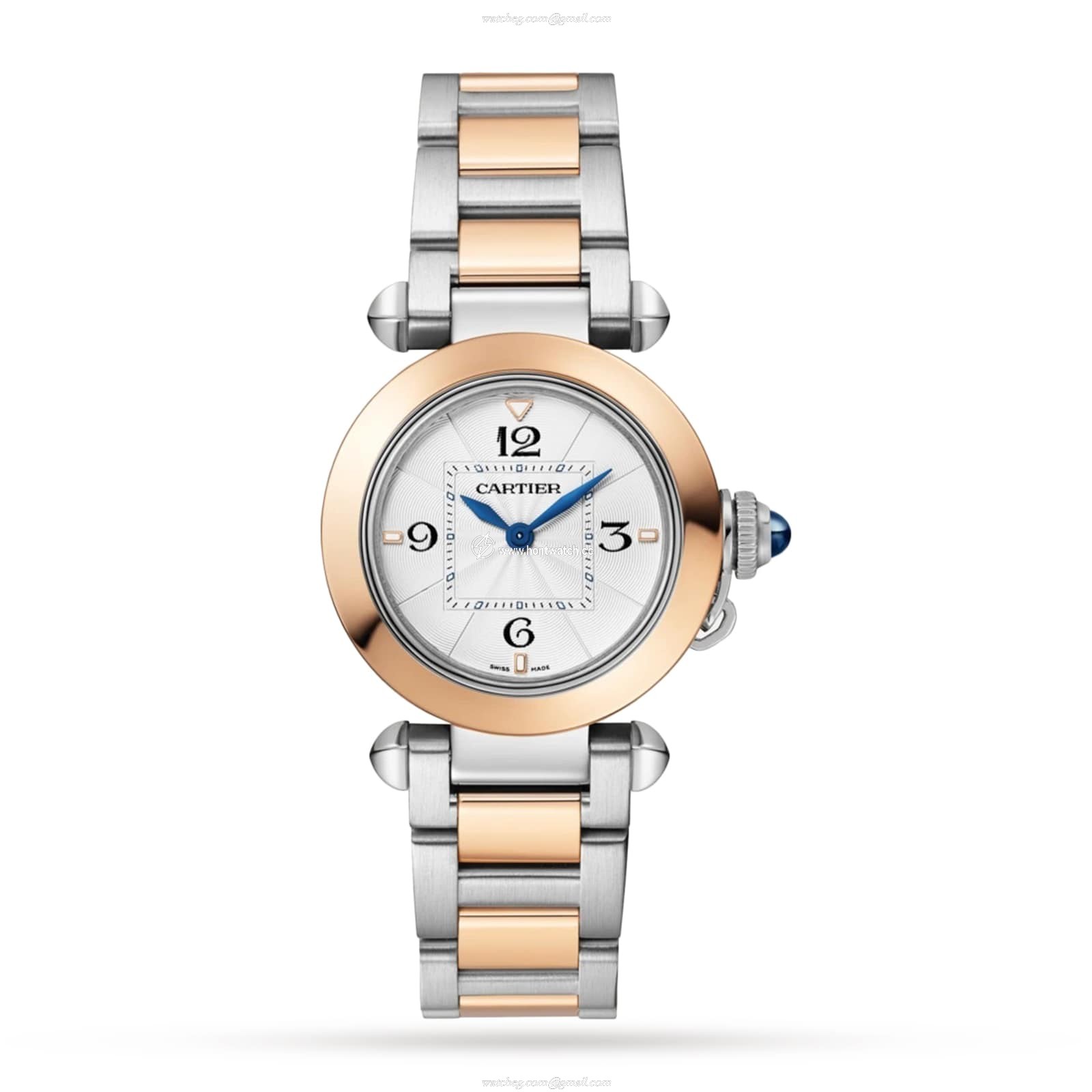 Cartier Pasha de Cartier W2PA0007 | 30mm Steel & Rose Gold Quartz Watch
