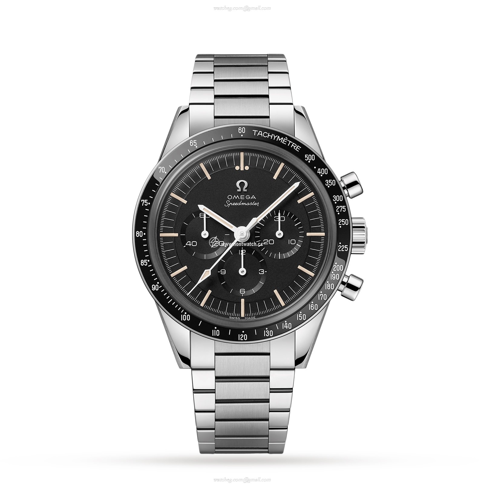 Omega Speedmaster Replica - Manual Winding Chronograph - Black Dial Stainless Steel