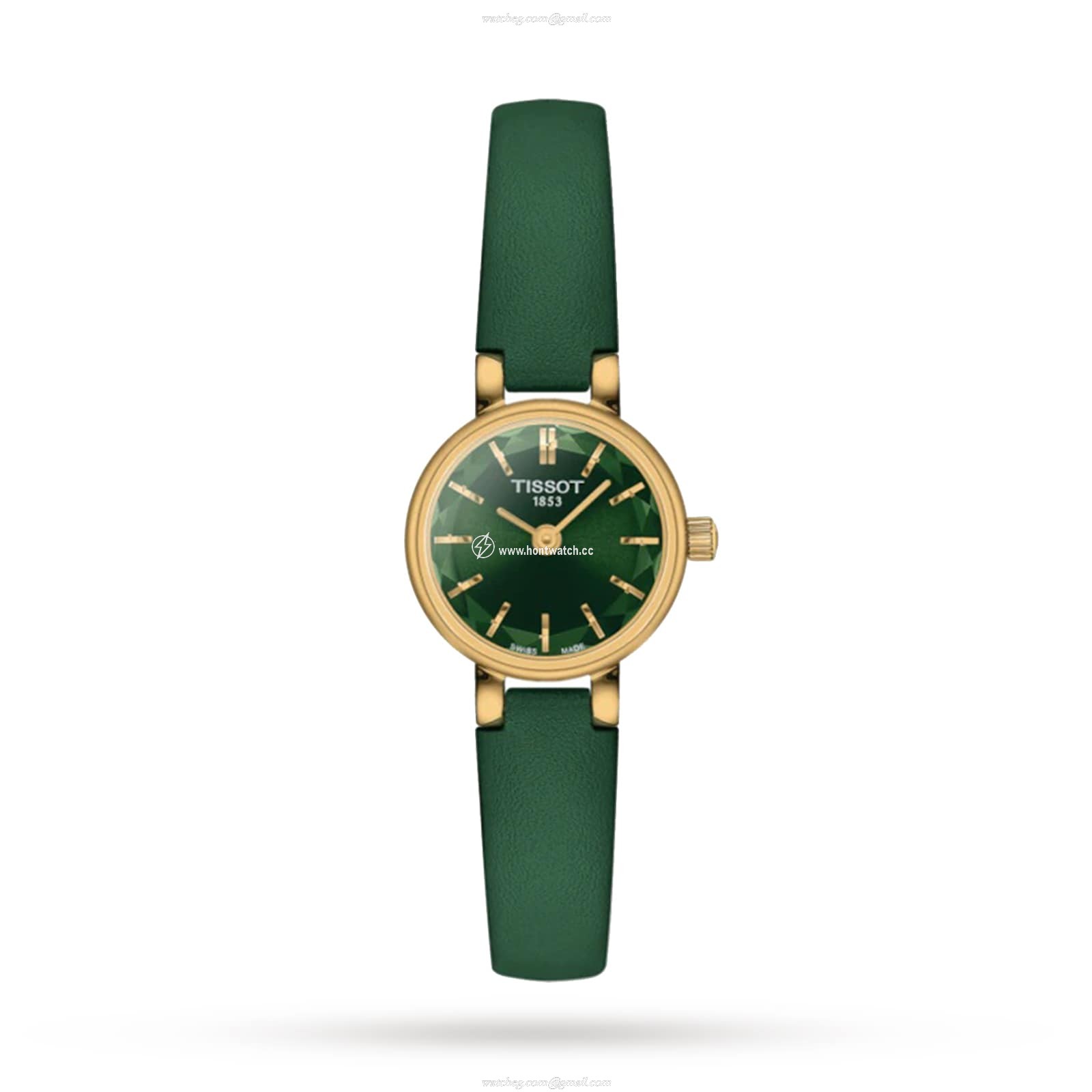 Tissot T-Lady Quartz Watch - Green Dial - Stainless Steel & Gold PVD