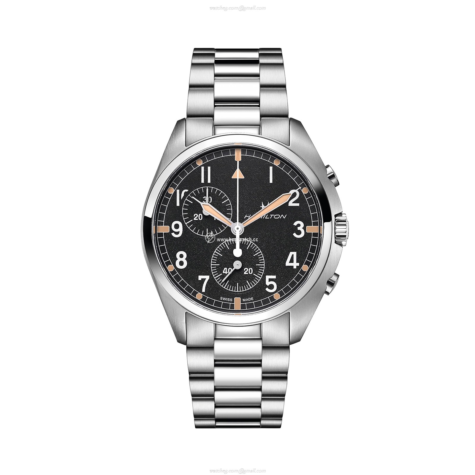 Hamilton Khaki Aviation H76522131 | 41mm Black Dial | Quartz | Stainless Steel