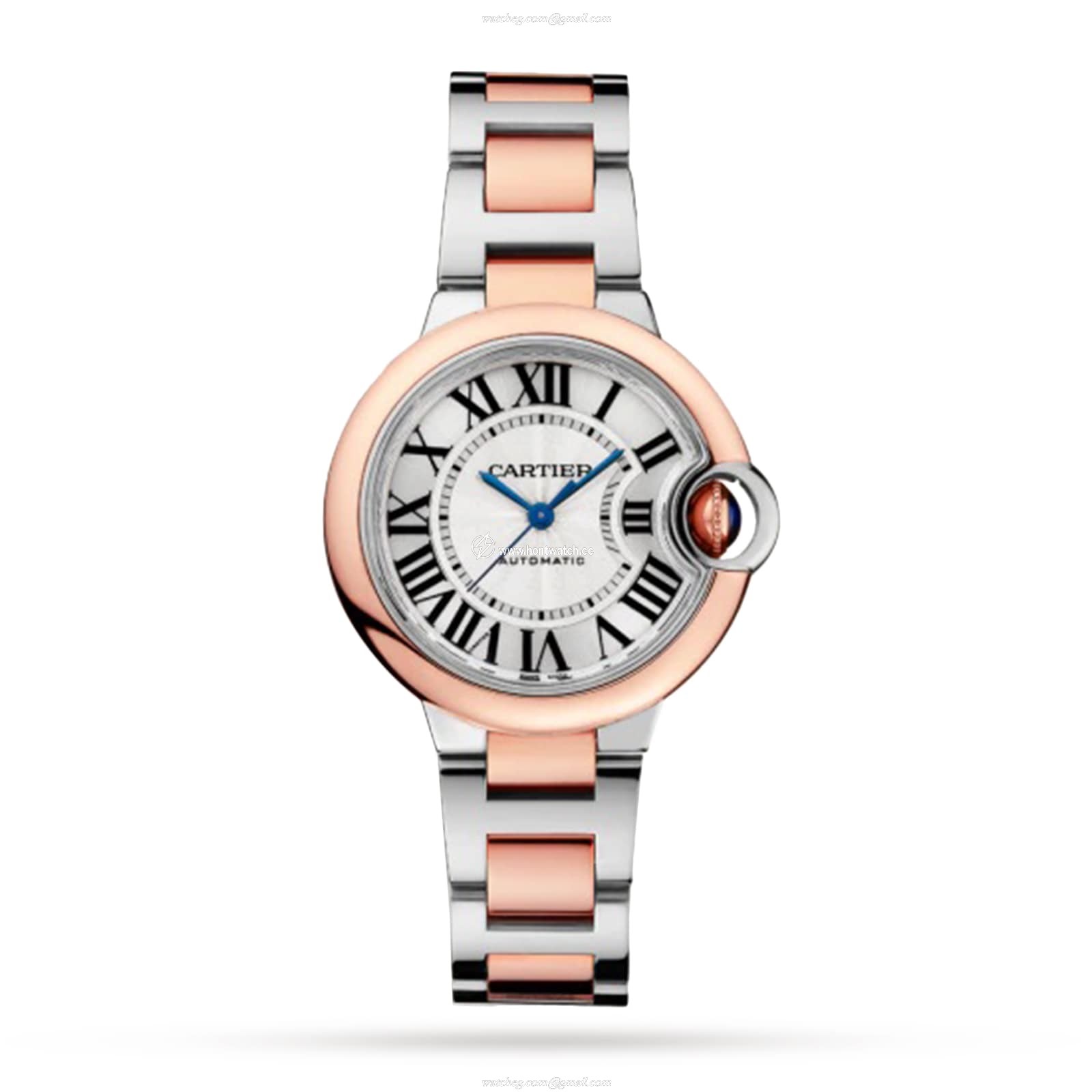 Cartier Ballon Bleu de Cartier W2BB0032 | 33mm Steel & Rose Gold Automatic