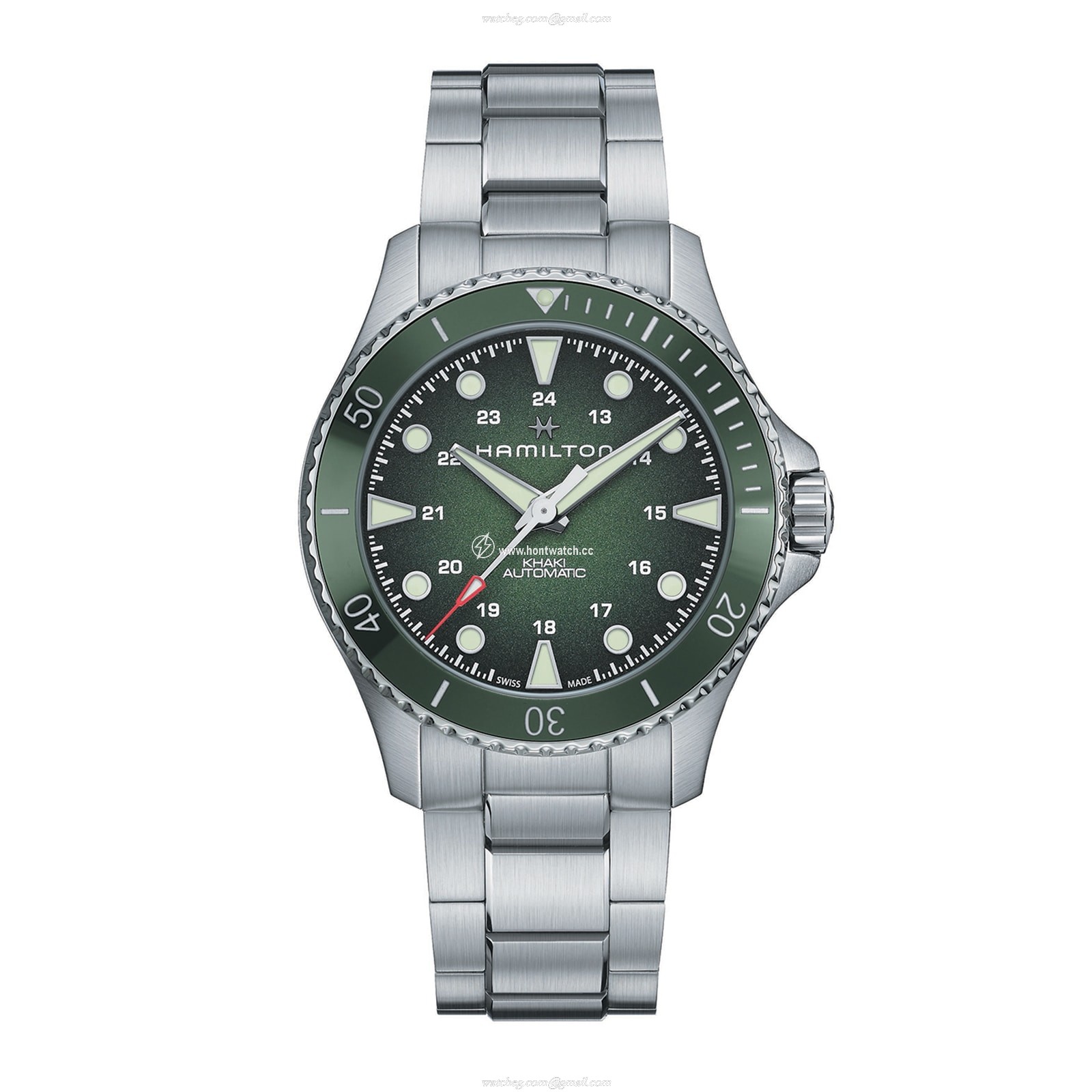 Hamilton Khaki Navy H82525160 Automatic Green - 43mm Stainless Steel