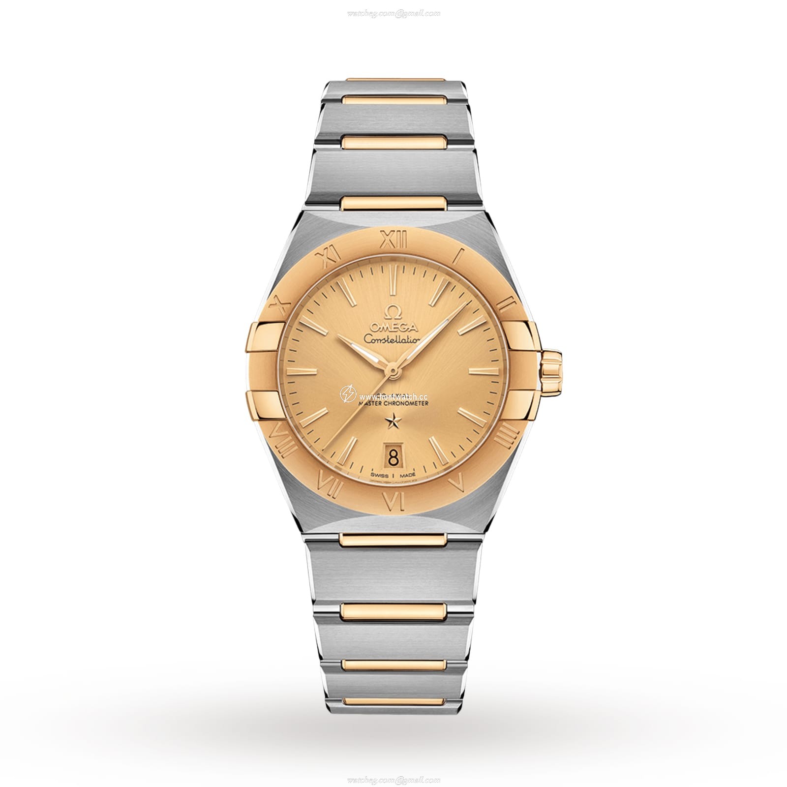 Omega Constellation Automatic Watch - 36mm Stainless Steel & 18ct Gold - Yellow Dial