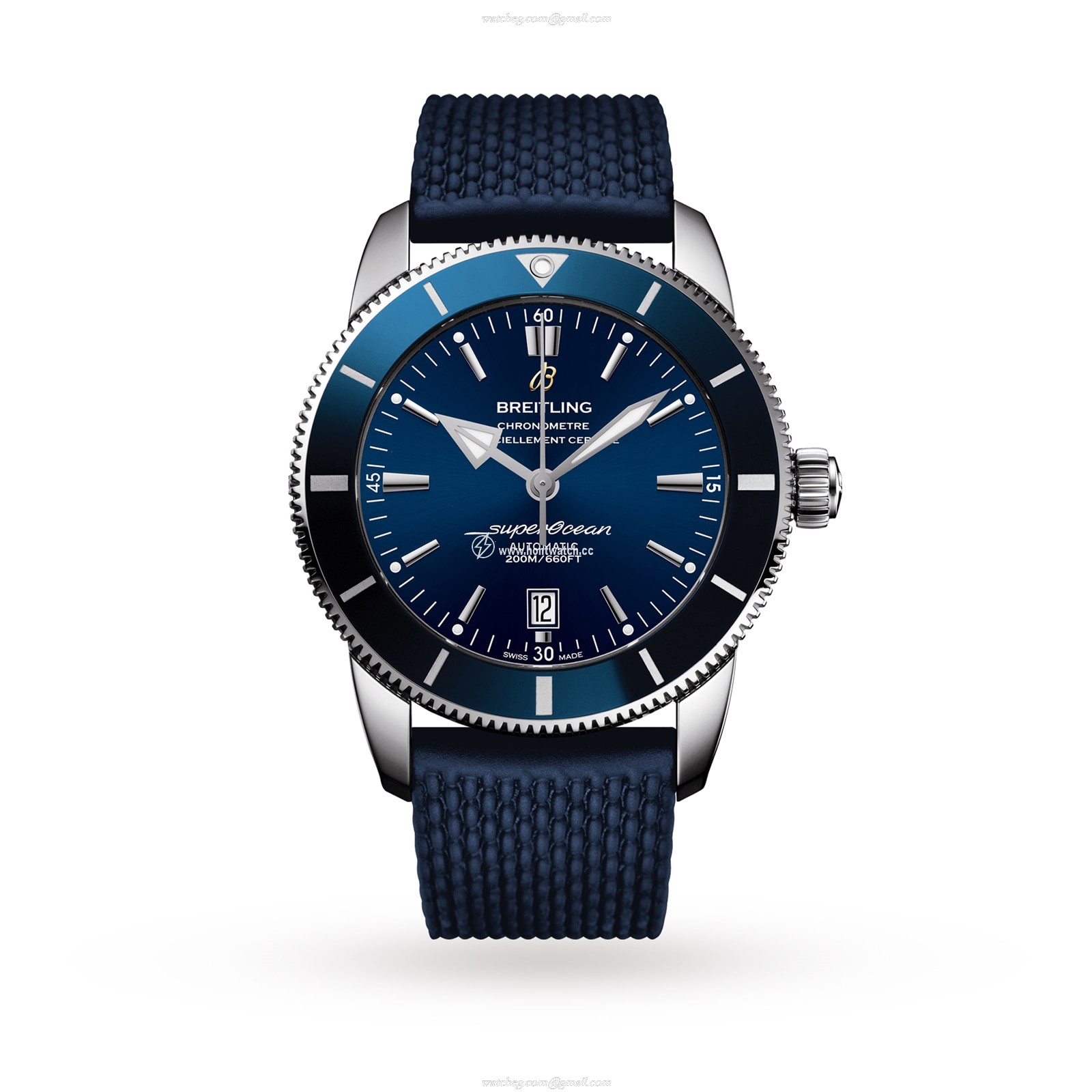 Breitling Superocean Heritage 46mm Blue Automatic Watch | Stainless Steel