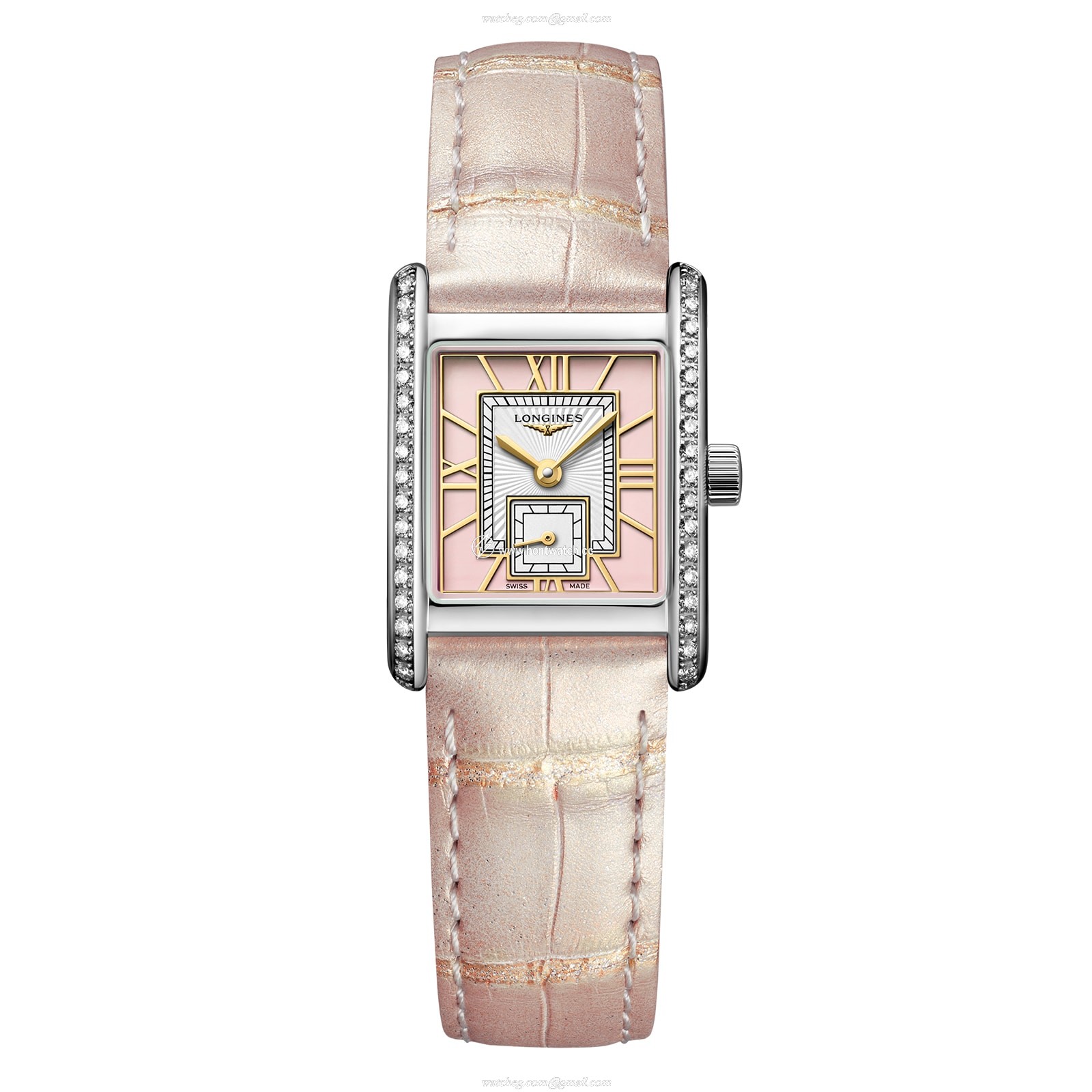 Longines Mini Dolce Vita L52000992 | Pink Dial | Stainless Steel Quartz Watch